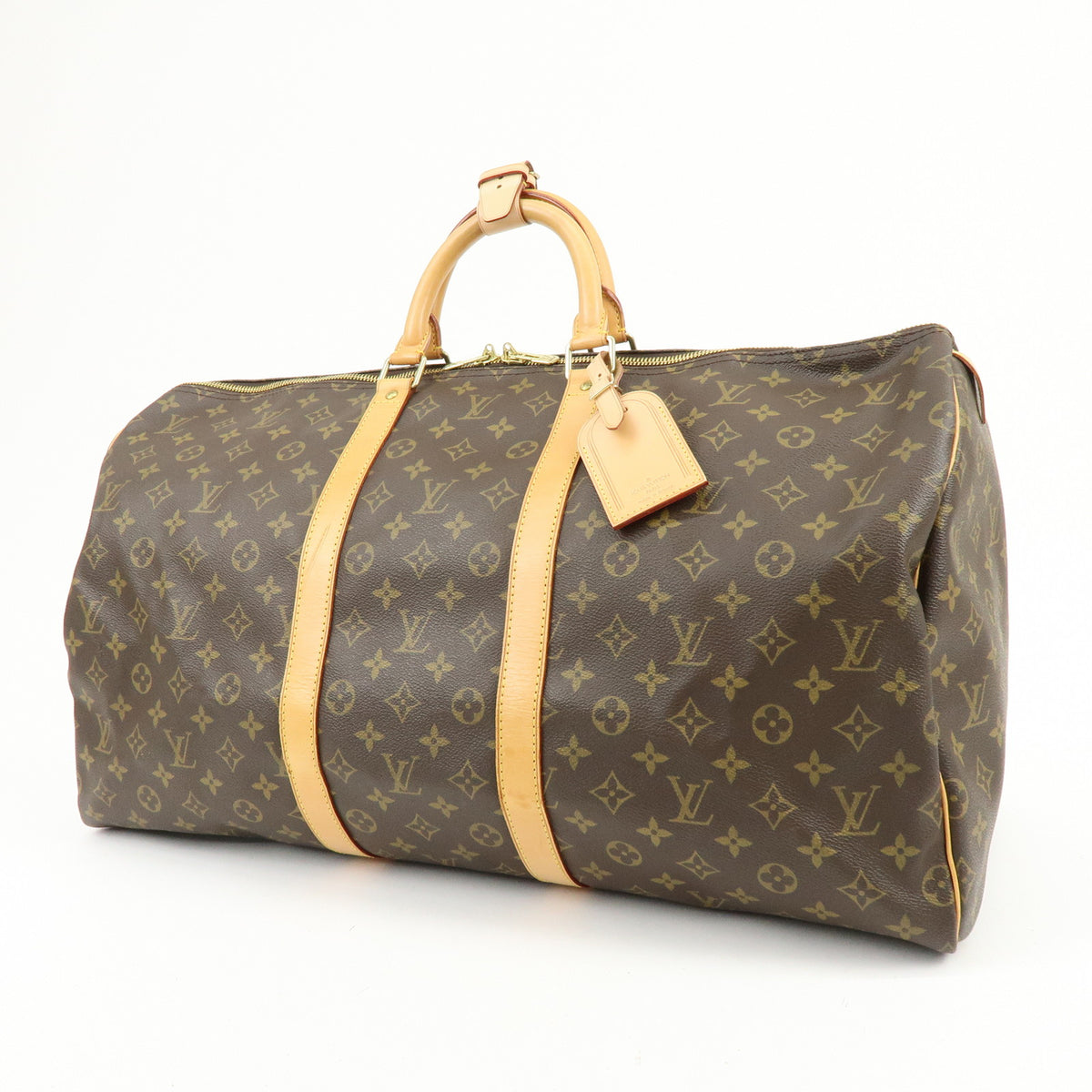 Louis Vuitton Monogram Keep All 55 Boston Bag Brown M41424