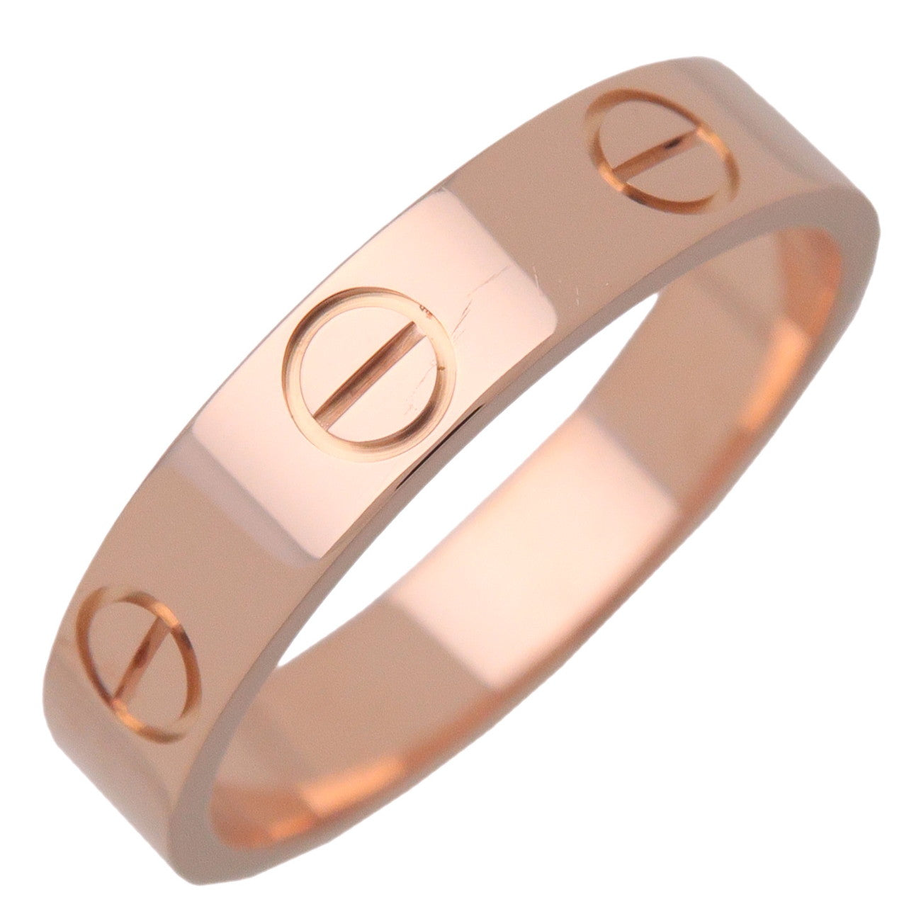 Cartier Mini Love Ring K18 750PG Rose Gold #48 US4.5 EU48 HK9