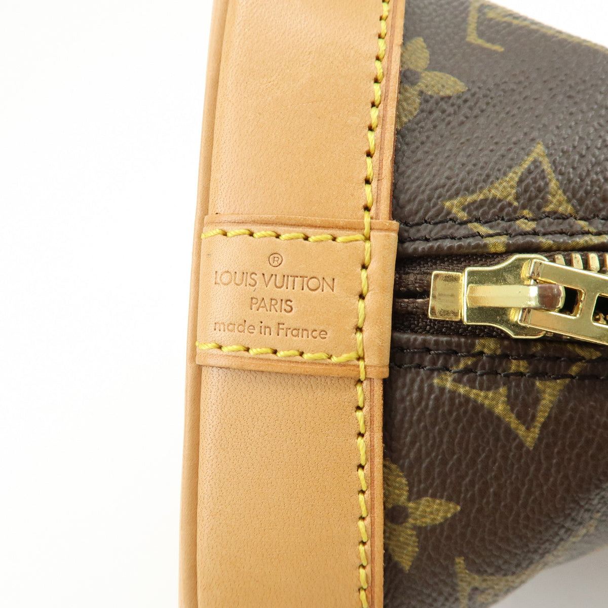 Louis Vuitton Monogram Alma PM Canvas Leather Hand Bag Brown M51130