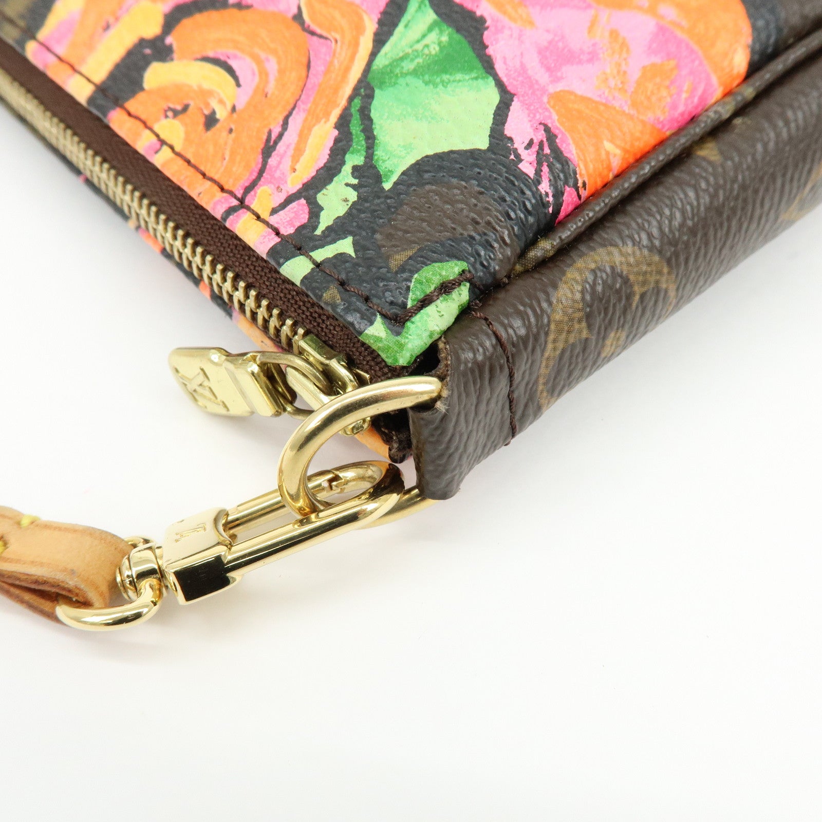 Louis Vuitton Monogram Rose Pochette Accessoires Hand Bag Pouch M48615