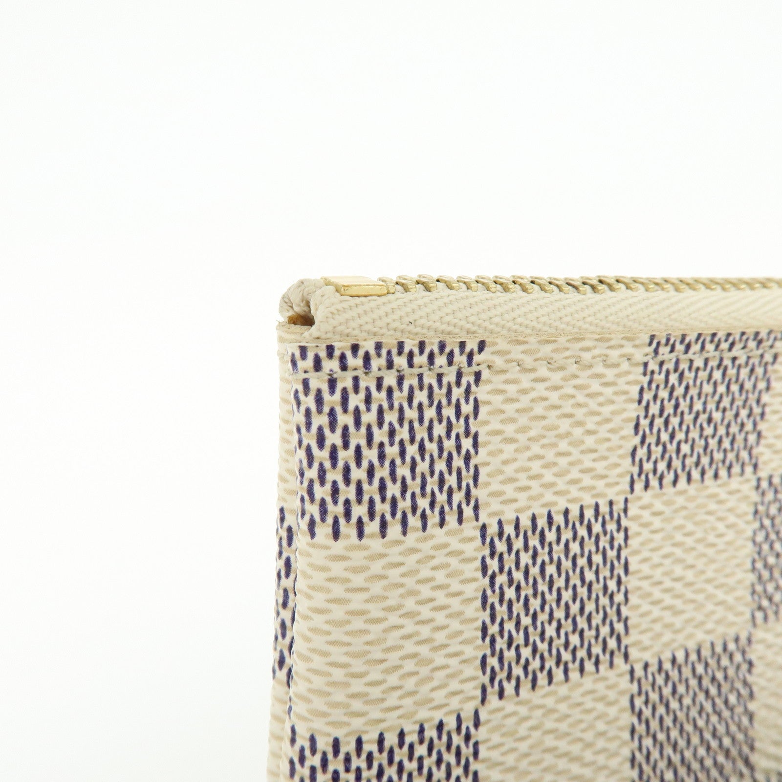 Louis Vuitton Damier Azur Pochette Cles Coin Case N62659