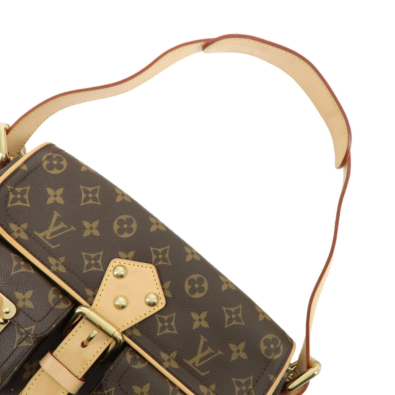 Louis Vuitton Monogram Hudson PM Shoulder Bag Brown M40047