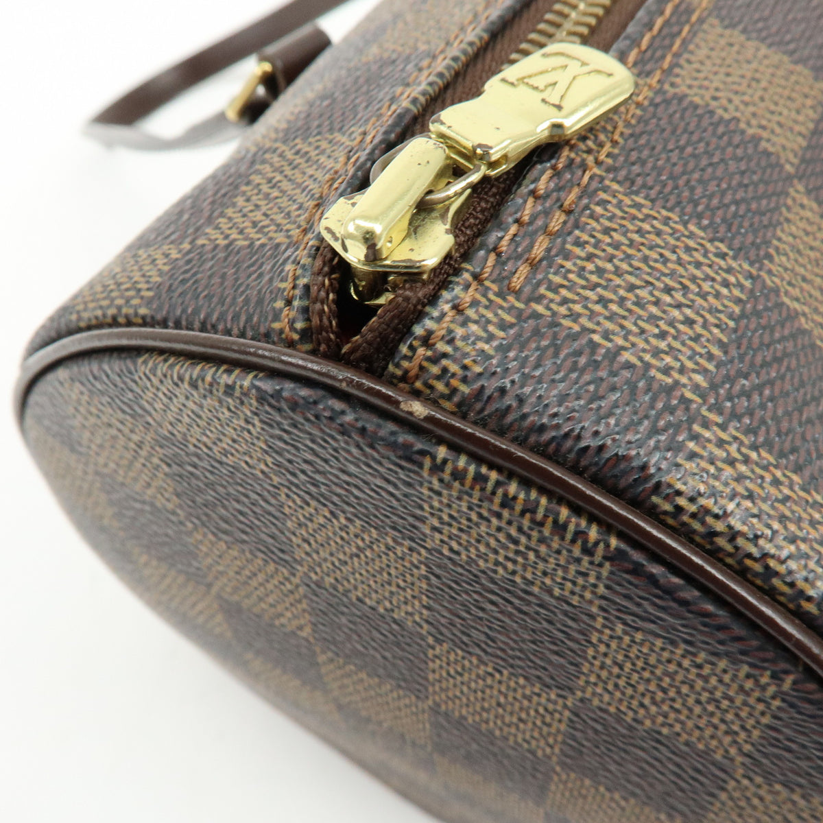Louis Vuitton Damier Ebene Papillon 30 Hand Bag & Pouch Brown N51303