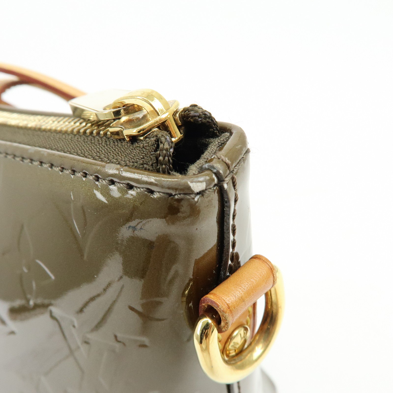 Louis Vuitton Monogram Vernis Bellevue GM Tote Bag Vert Bronze M93674