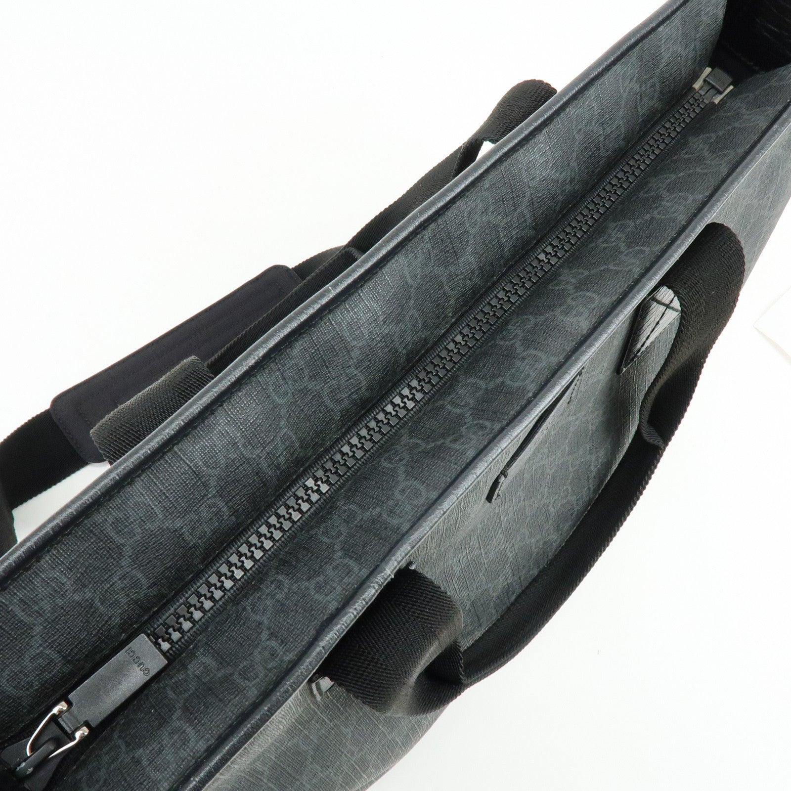 GUCCI GG Supreme 2Way Bag Hand Bag Shoulder Bag Black 162785