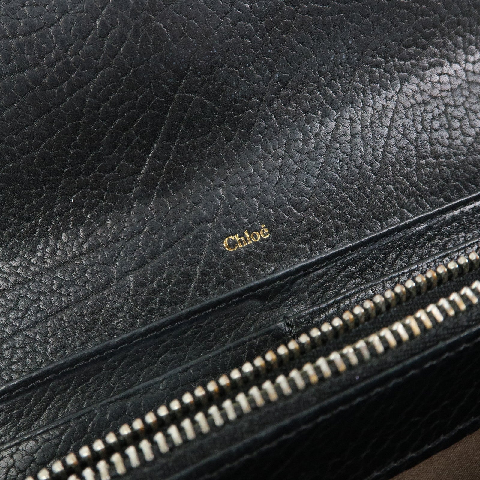 Chloe Set of 2 Alphabet Paddington Leather Long Compact Wallet