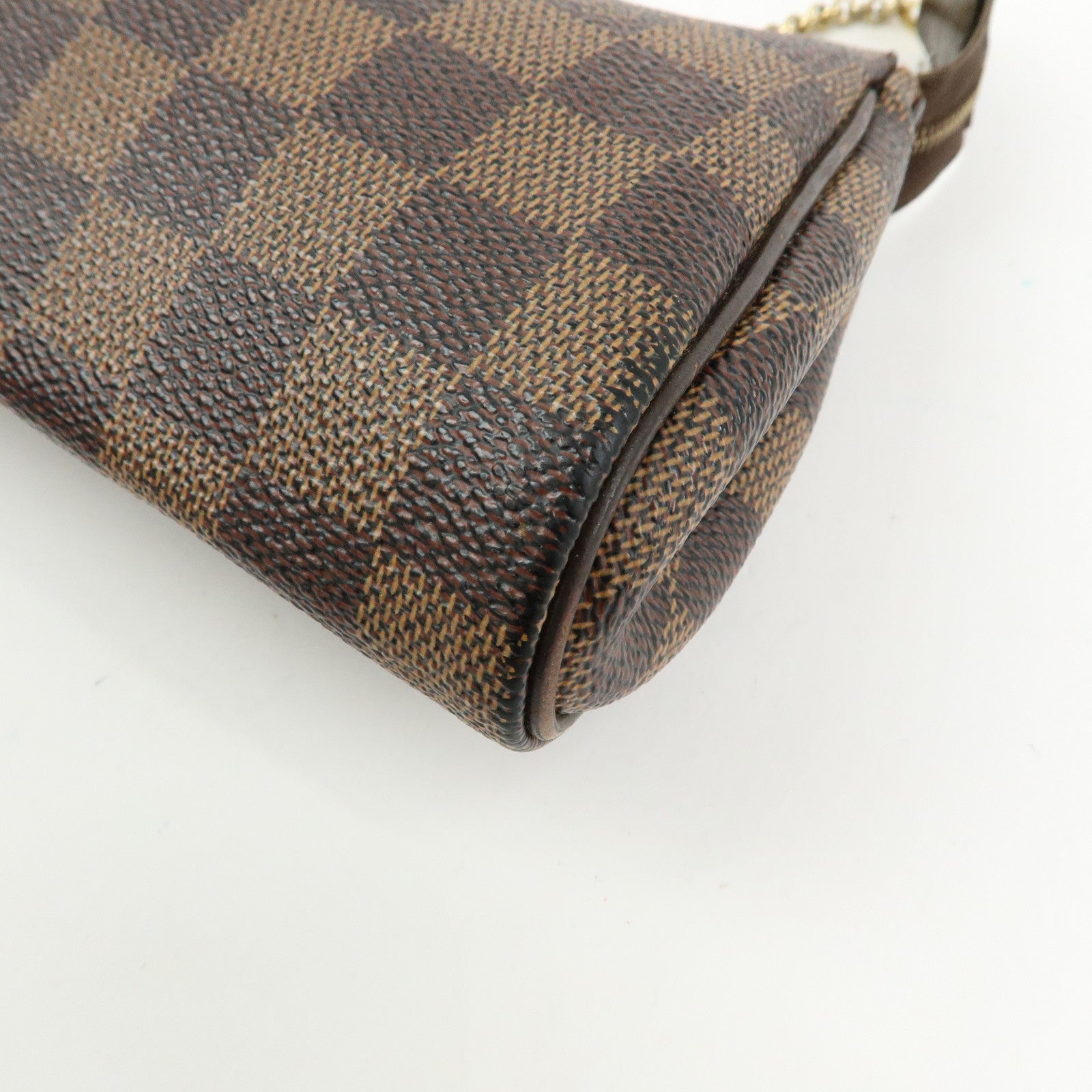Louis Vuitton Damier Ebene Eva 2Way Hand Bag Chain Shoulder Bag N55213