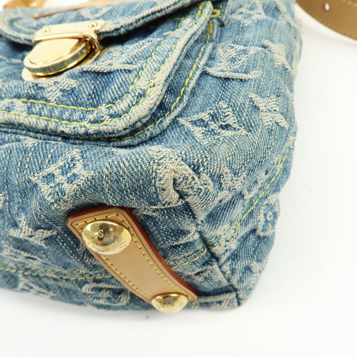 Louis Vuitton Monogram Denim Baggy PM 2Way Bag Shoulder Bag M95049