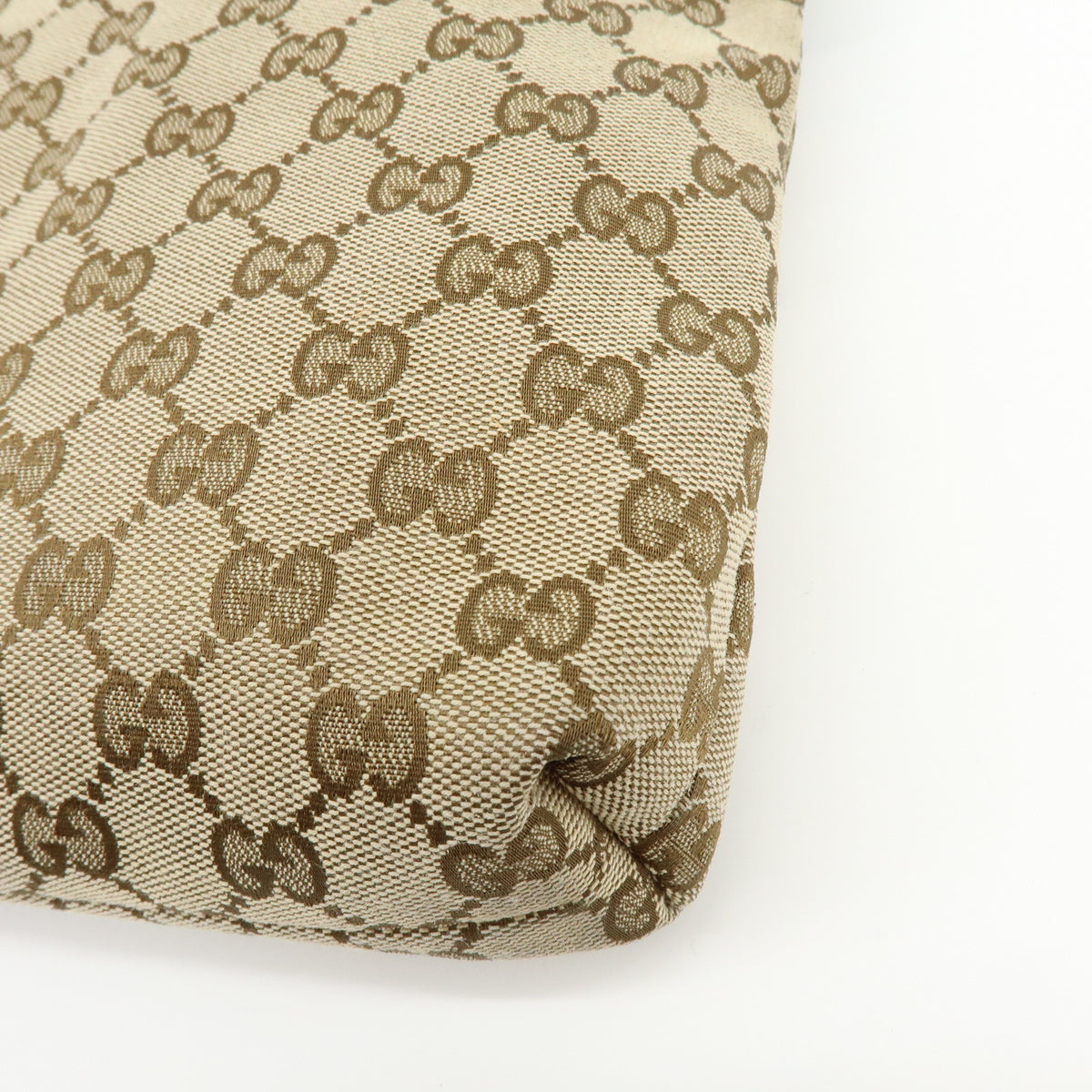 GUCCI Sherry GG Canvas Leather Shoulder Bag Crossbody Bag 388926