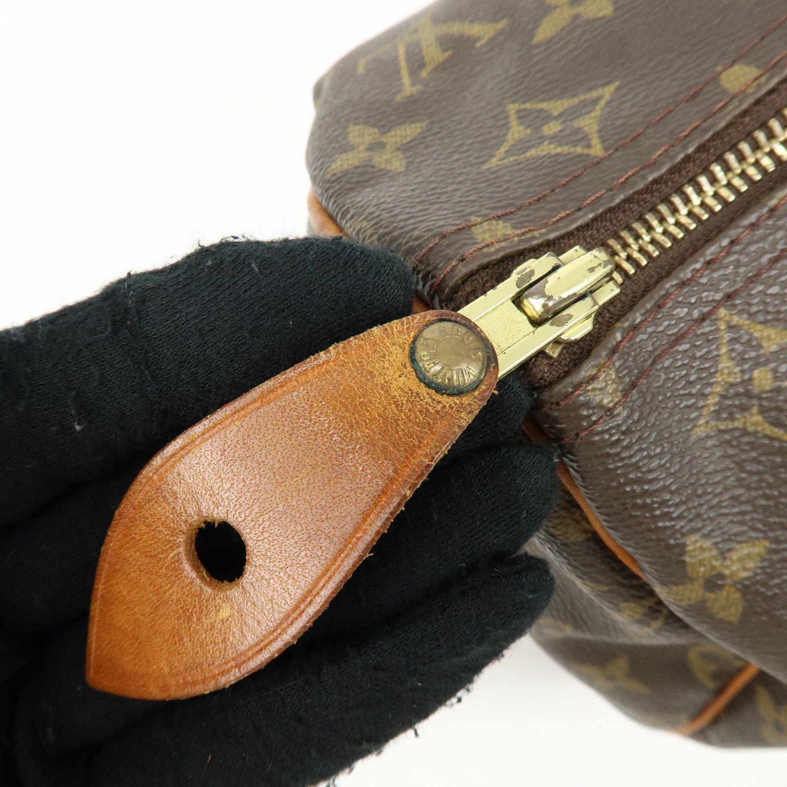 Louis Vuitton Monogram Speedy 30 Boston Bag Hand Bag Brown M41108
