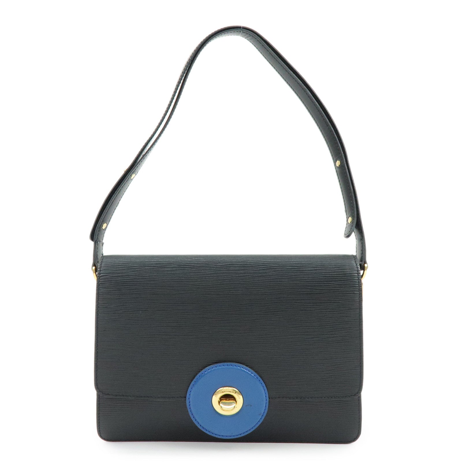 Louis Vuitton Free Run Epi Leather Shoulder Bag Noir Blue M52415