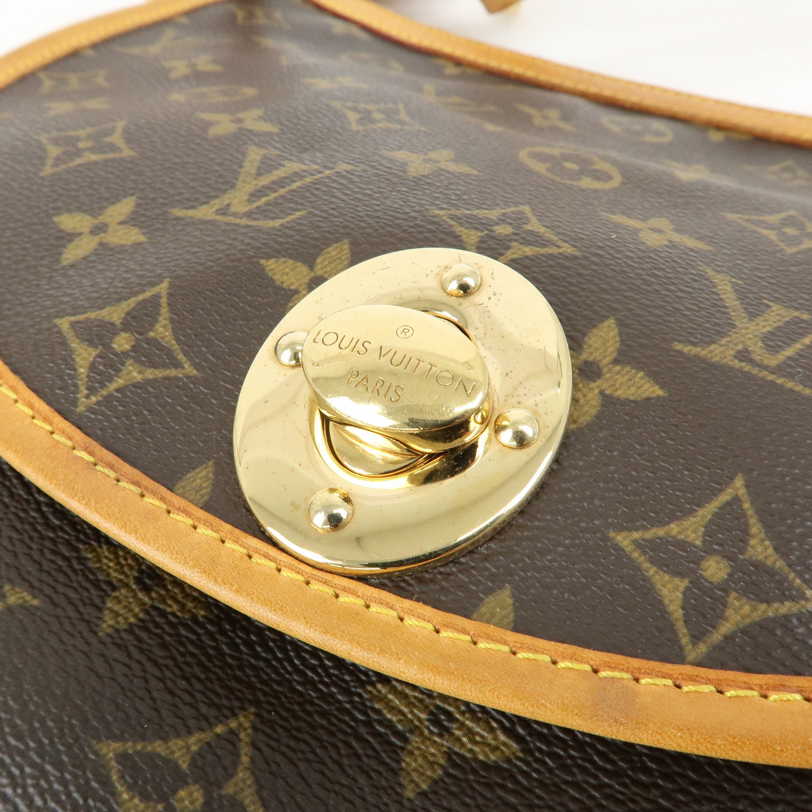 Louis Vuitton Monogram Tulum GM Shoulder Bag Brown M40075