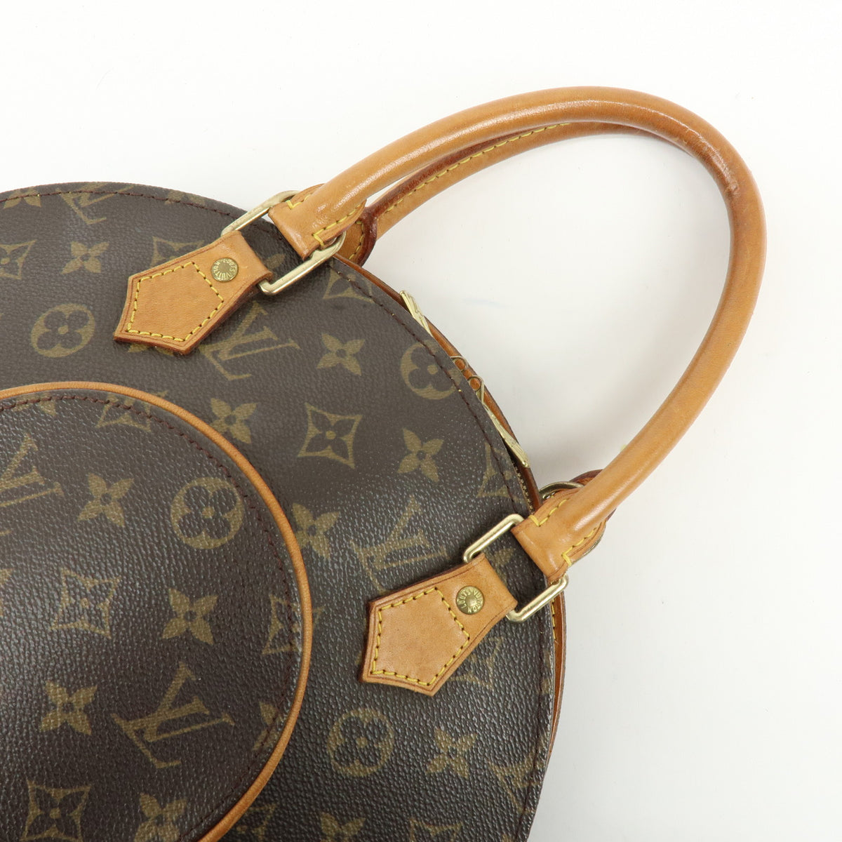 Louis Vuitton Monogram Ellipse PM Hand Bag Brown M51127