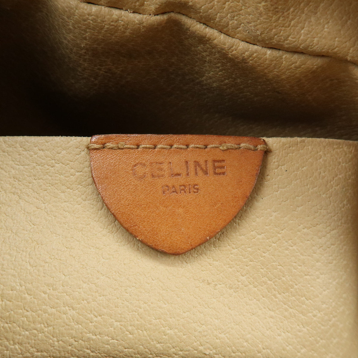 CELINE Macadam PVC Leather Shoulder Bag Crossbody Bag Brown
