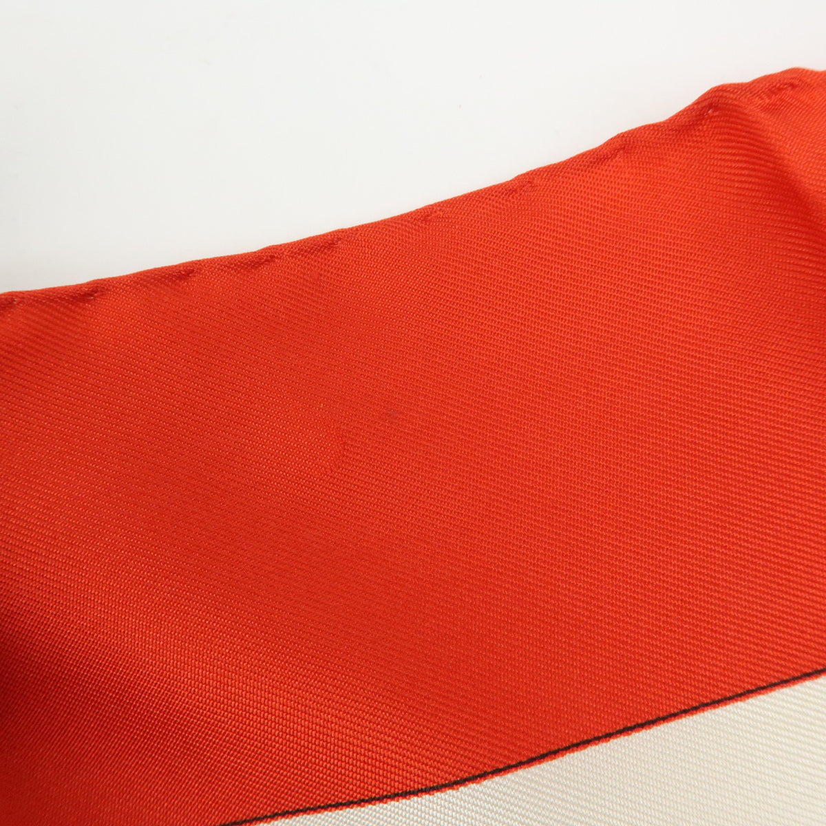 CELINE FENDI Lot of 2 Silk 100% Scarf Chain Motif Red White Blue