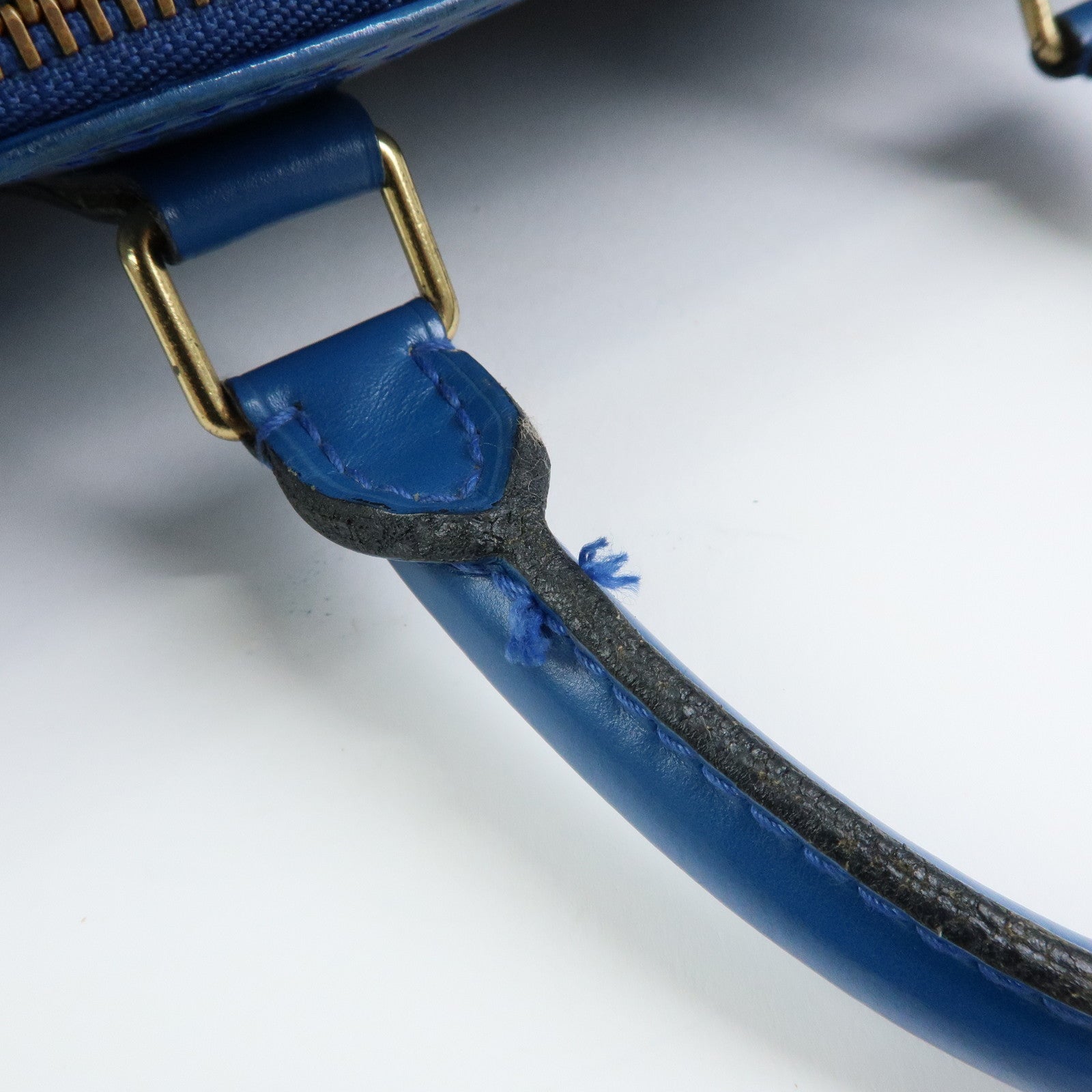 Louis Vuitton Epi Speedy 25 Hand Bag Boston Bag Toledo Blue M43015