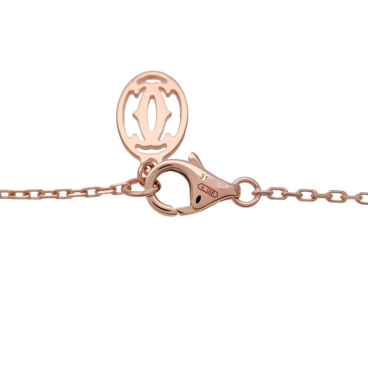 Cartier D'amour 1P Diamond Necklace SM K18 750PG Rose Gold