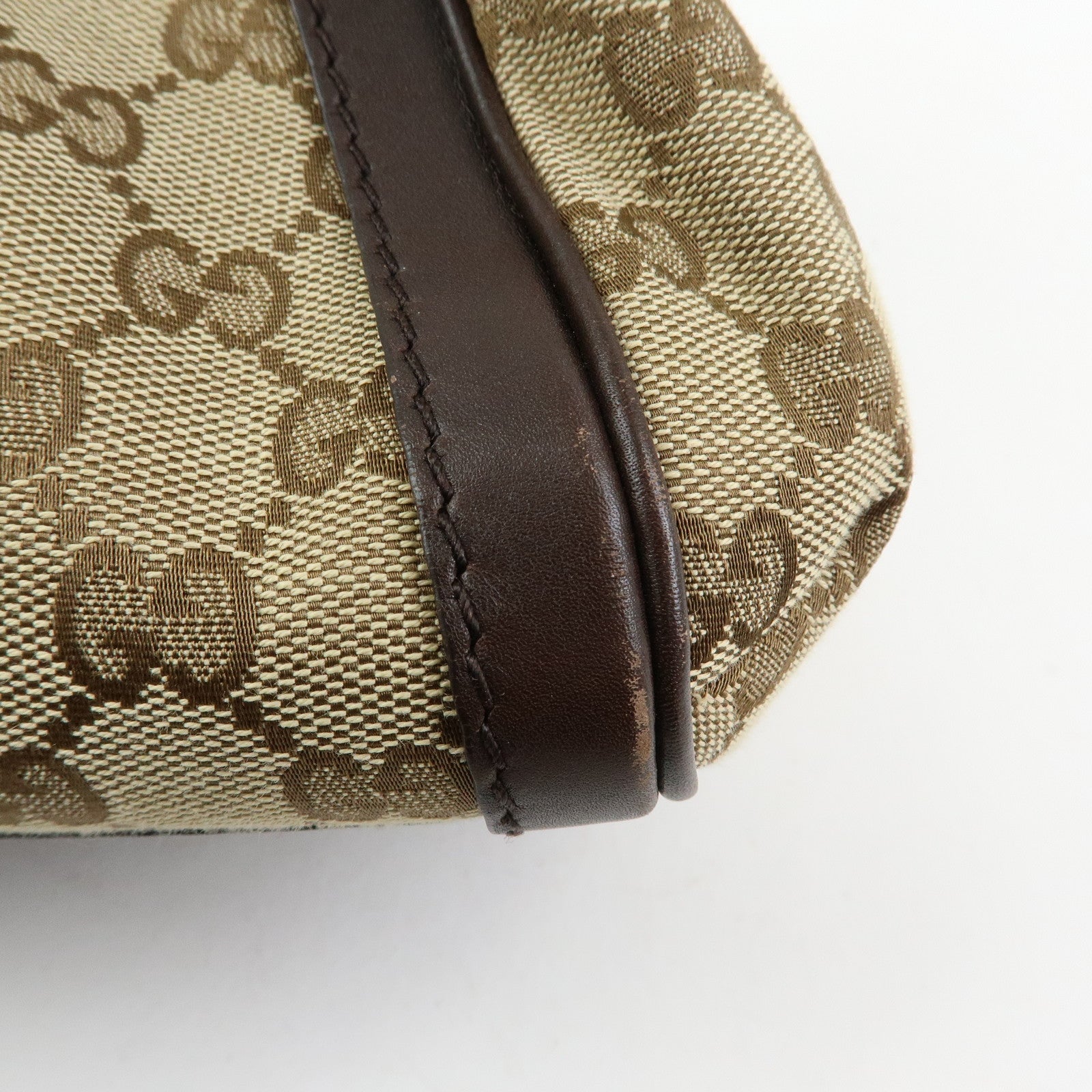 GUCCI Scarlett Interlocking G GG Canvas Leather Shoulder Bag 282298