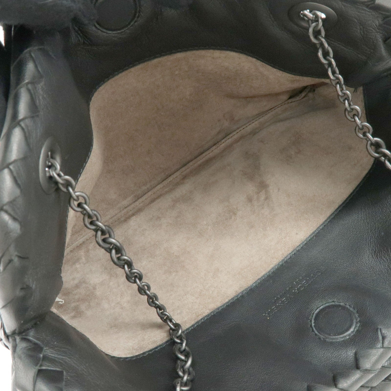 BOTTEGA VENETA Intrecciato Shoulder Bag Hand Bag Black