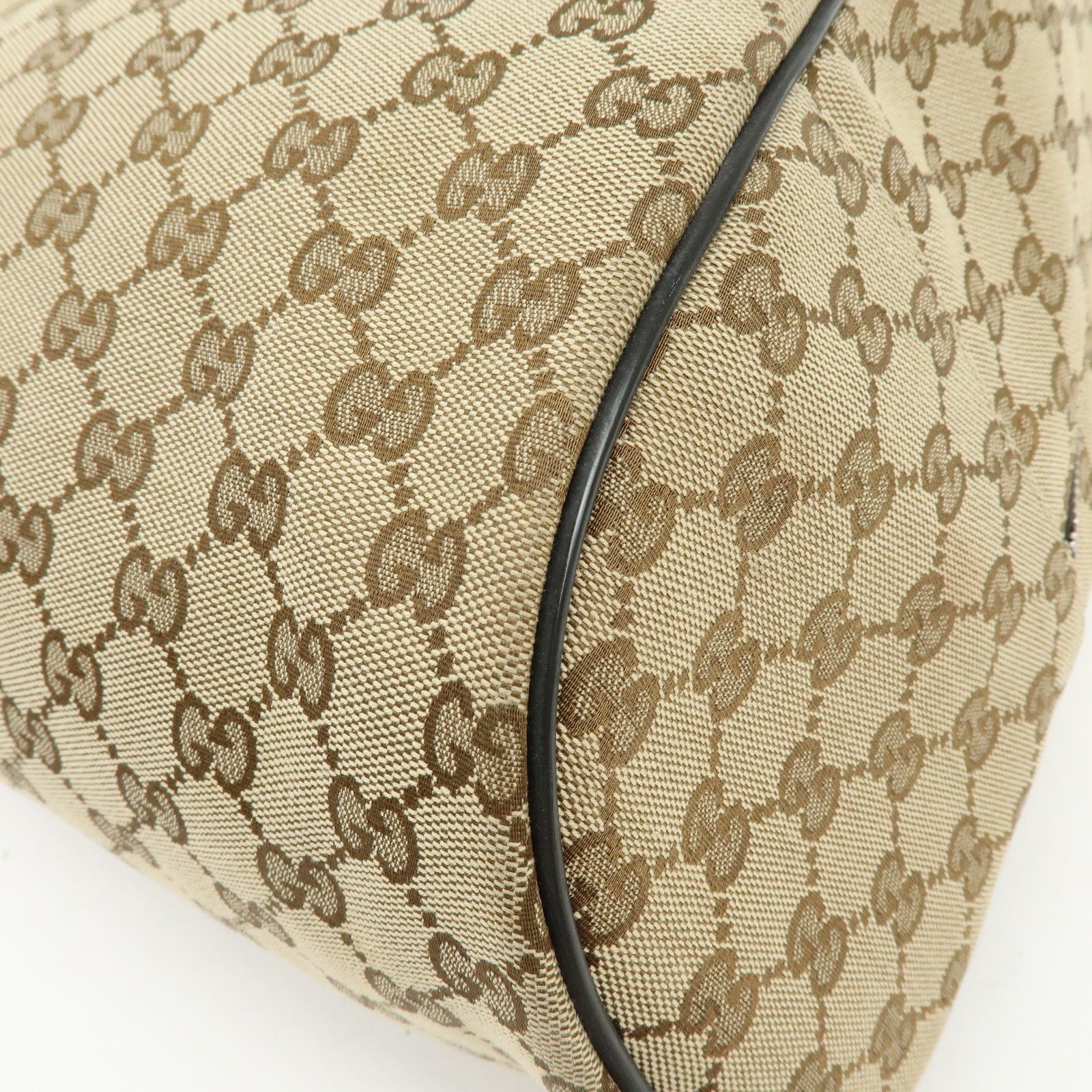 GUCCI GG Canvas Leather Backpack Rucksuck Beige Brown 449906