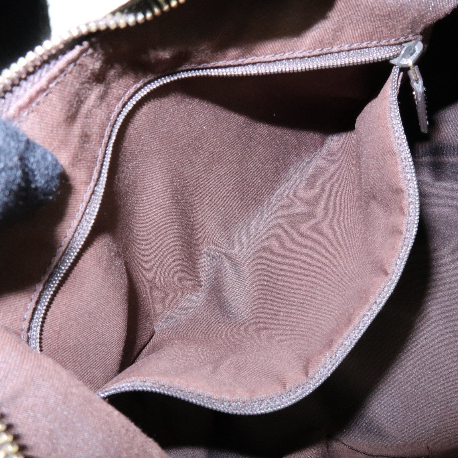 GUCCI Abbey GG Canvas Leather Shoulder Bag Brown Beige 189833