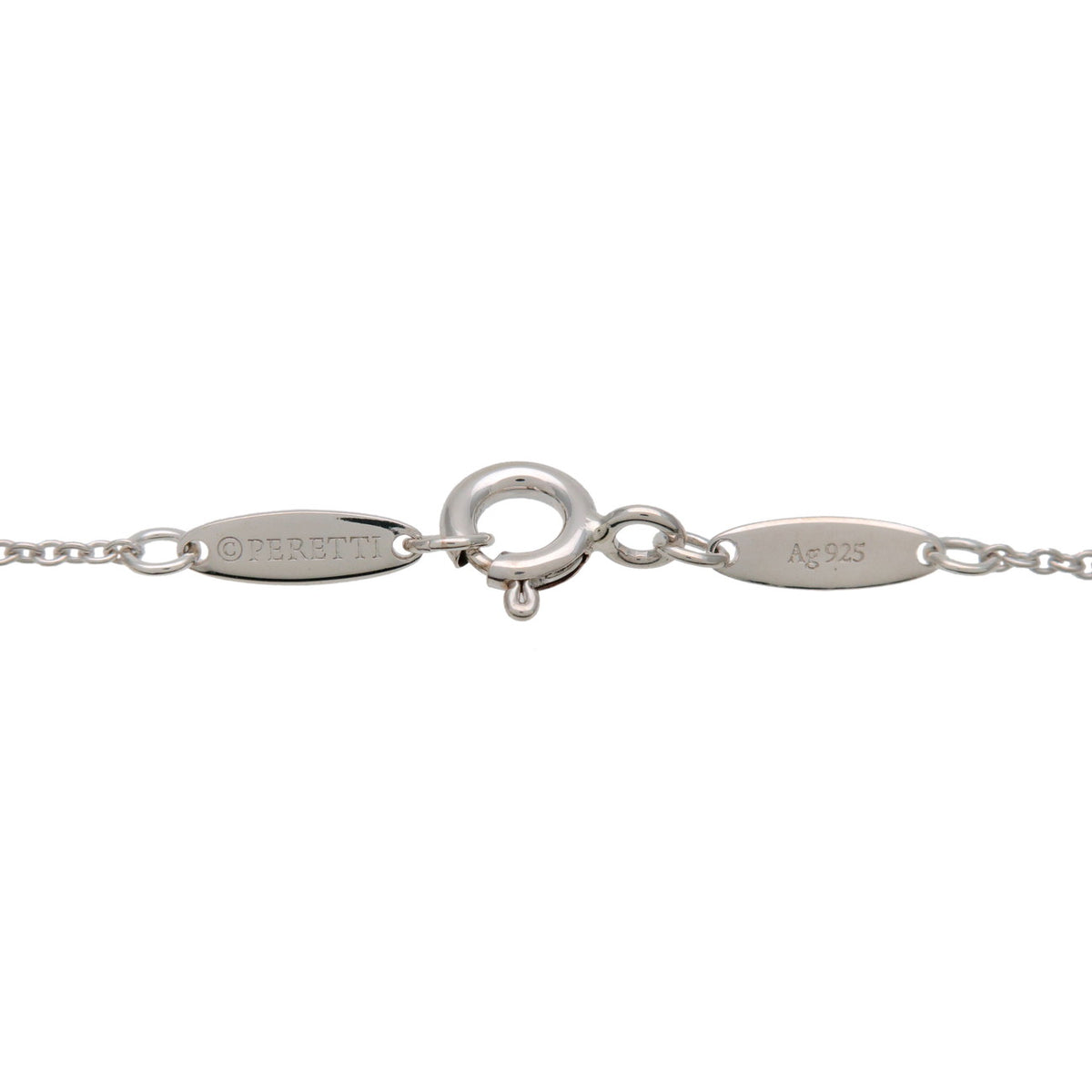 Tiffany & Co By The Yard 1P Diamond Necklace SV925 Silver