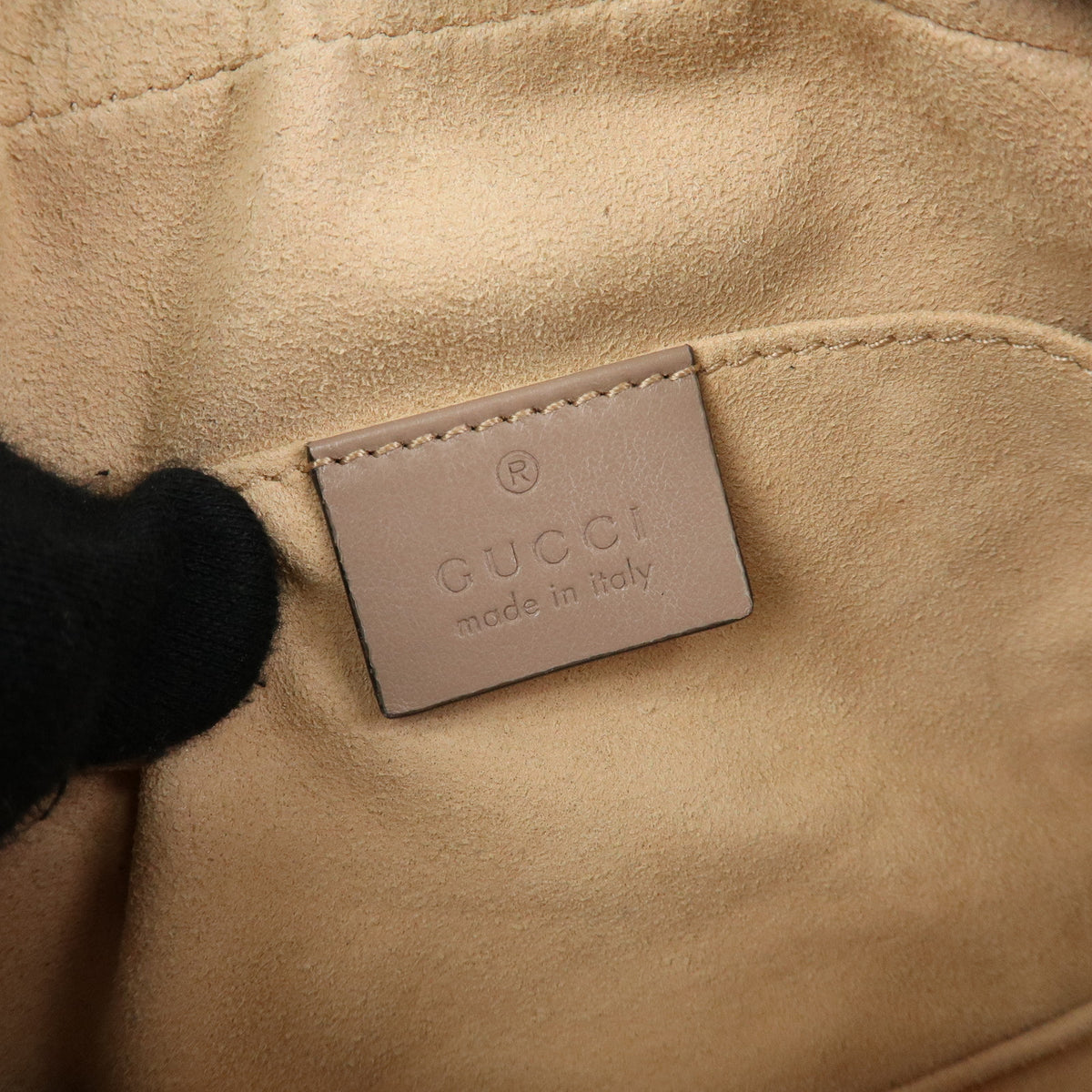 GUCCI GG Marmont Double G Leather Chain Shoulder Bag Pink 448065