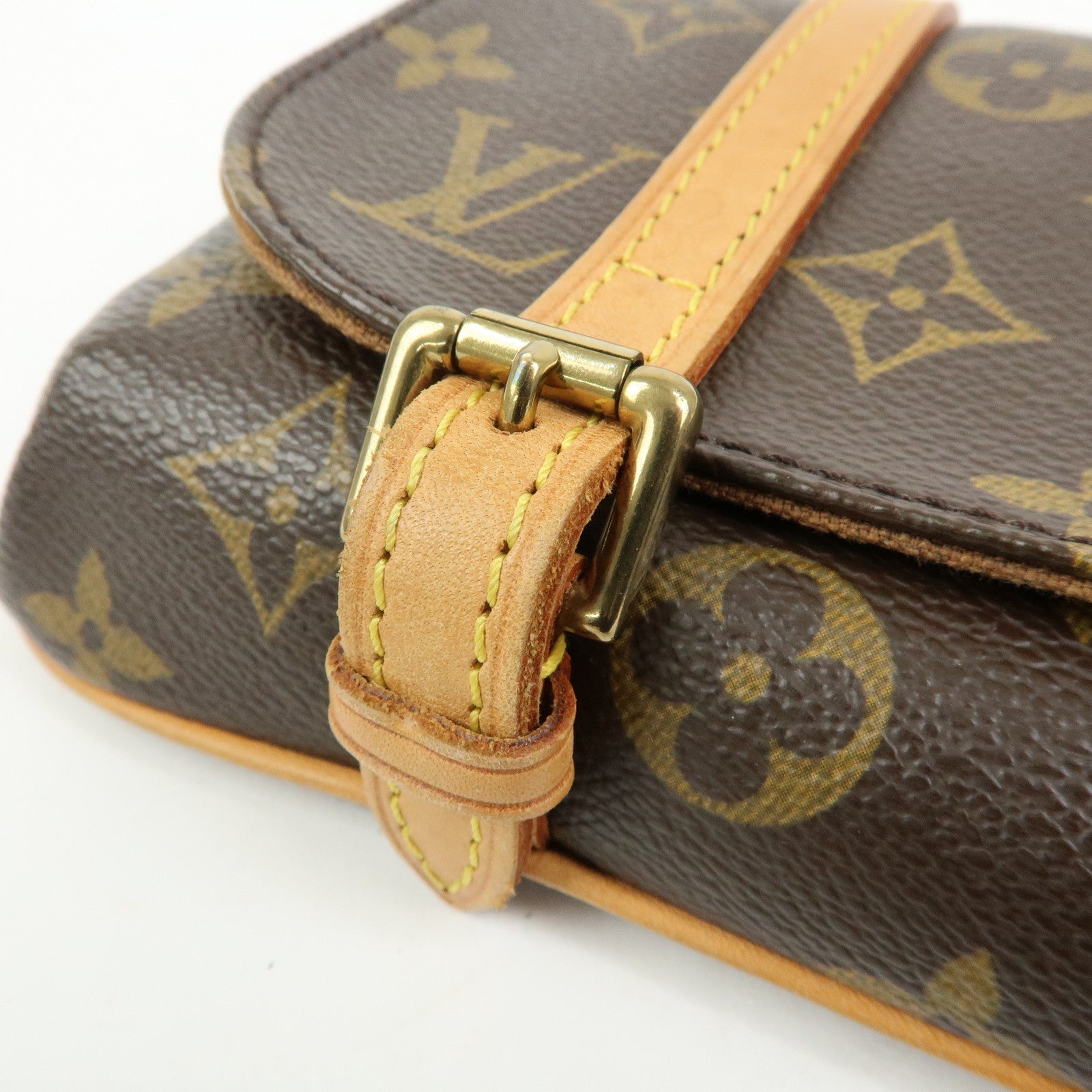 Louis Vuitton Monogram Pochette Marelle Waist Body Bag Brown M51159
