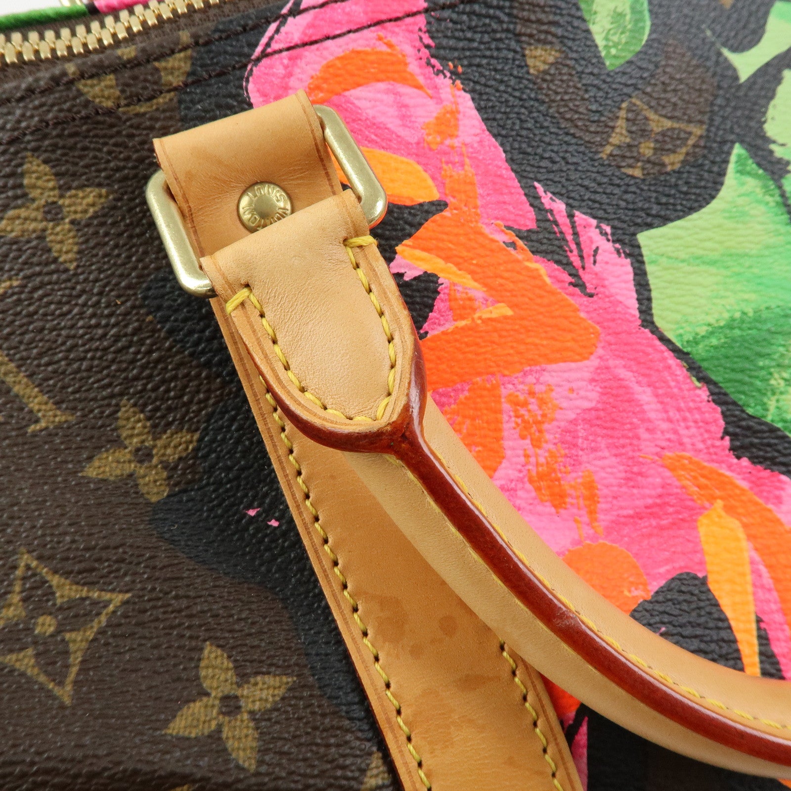 Louis Vuitton Monogram Rose Keep All Bandouliere 50 Boston Bag M48605