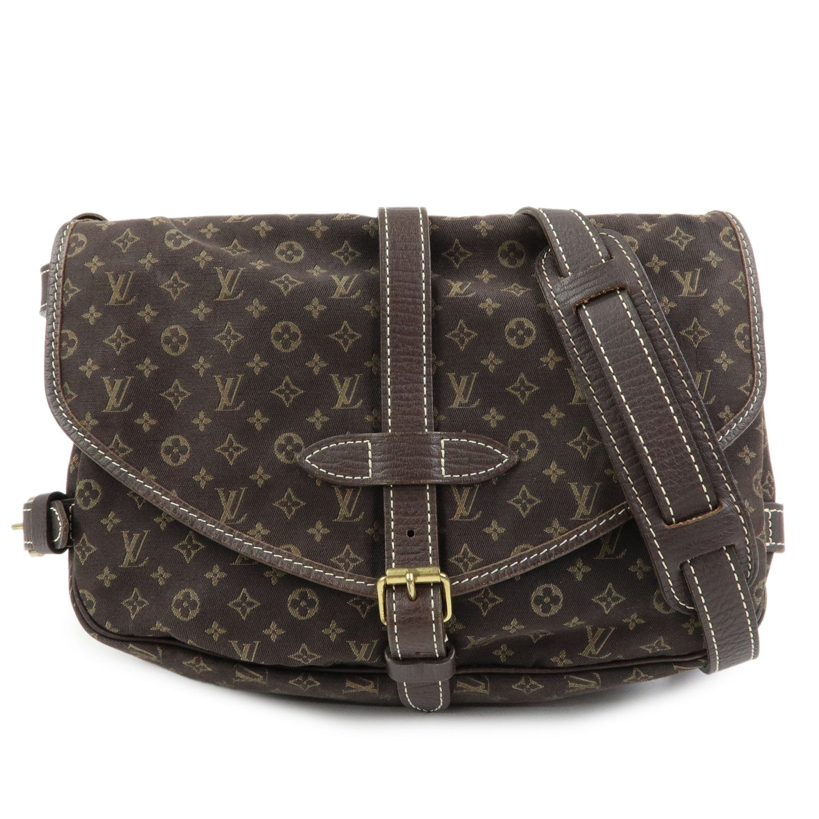 Louis Vuitton Monogram Mini Lin Saumur Shoulder Bag M95277