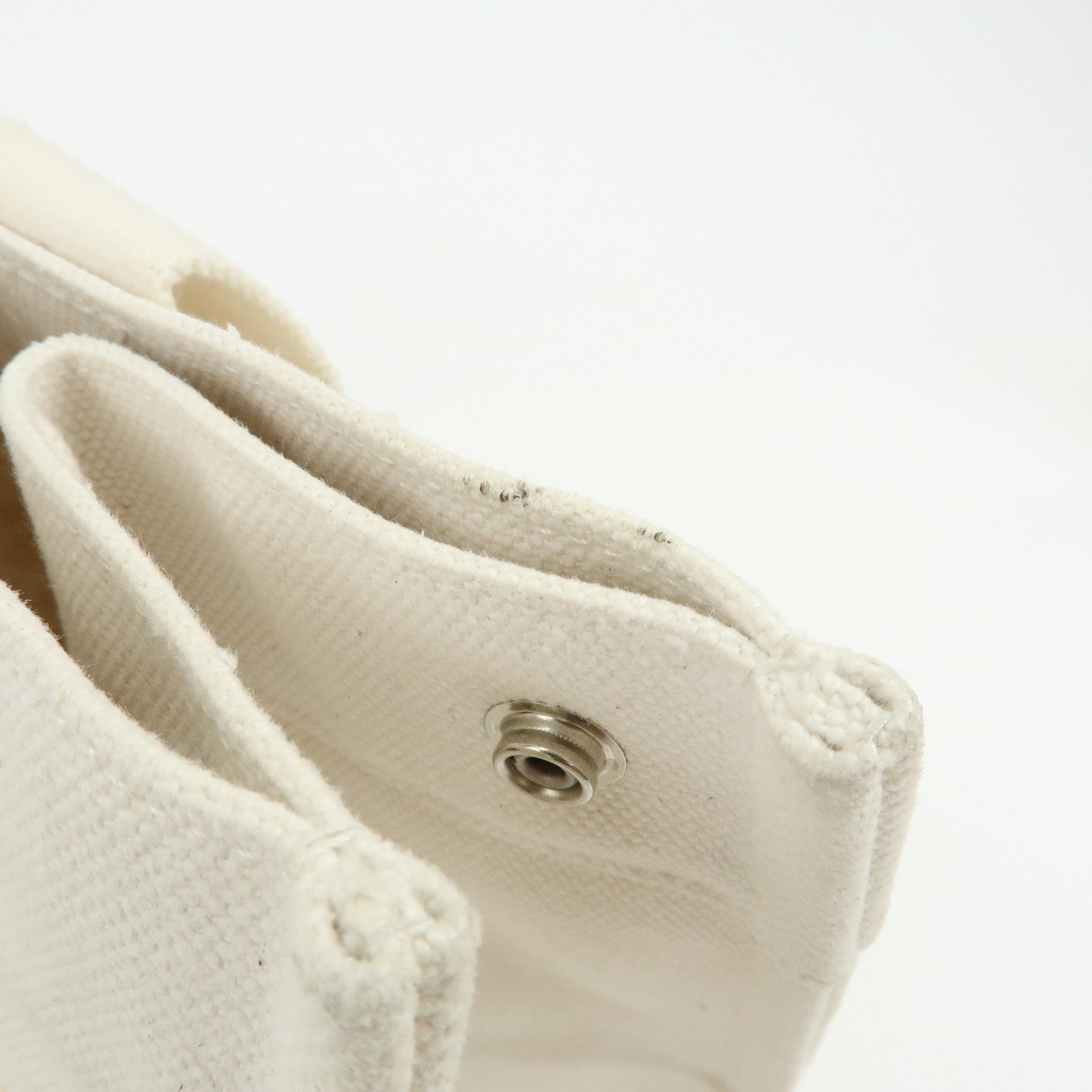 HERMES Bora Bora PM Canvas Tote Bag Hand Bag Ivory