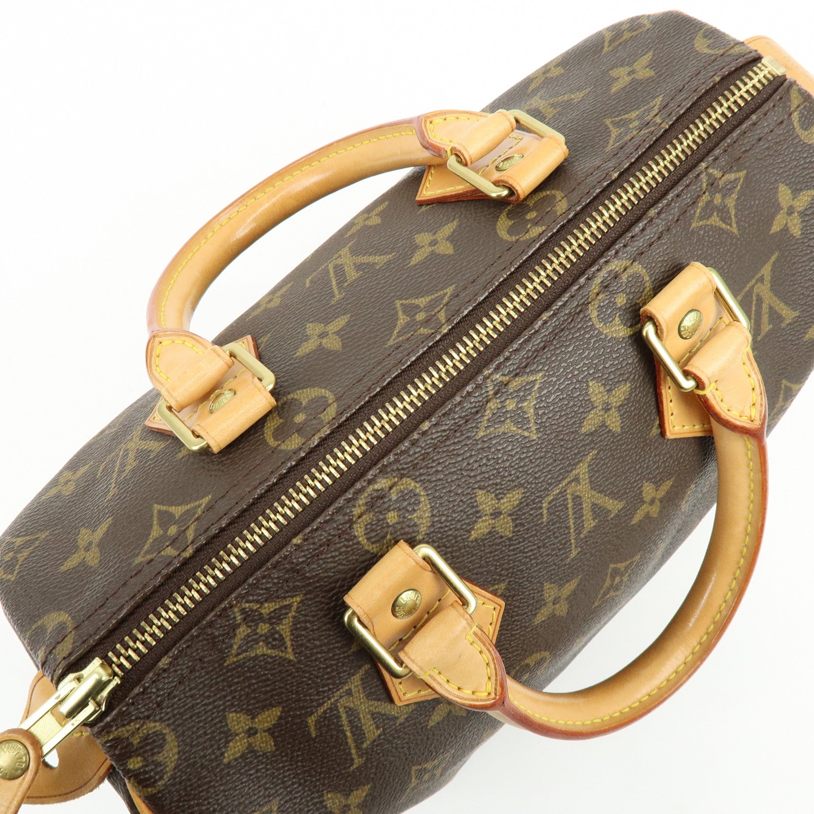 Louis Vuitton Monogram Speedy 25 Boston Bag Hand Bag Brown M41528