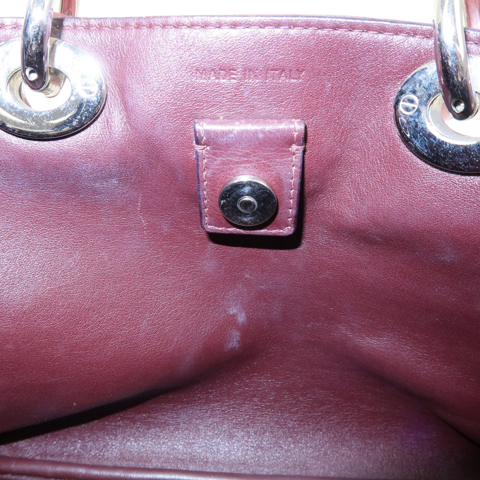 Christian Dior Diorissimo Leather 2Way Bag Hand Bag Shoulder Bag Pink