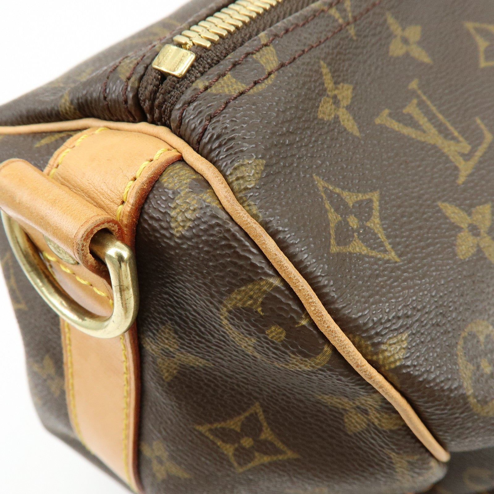 Louis Vuitton Monogram Keep All Bandouliere 50 Boston Bag Brown M41416