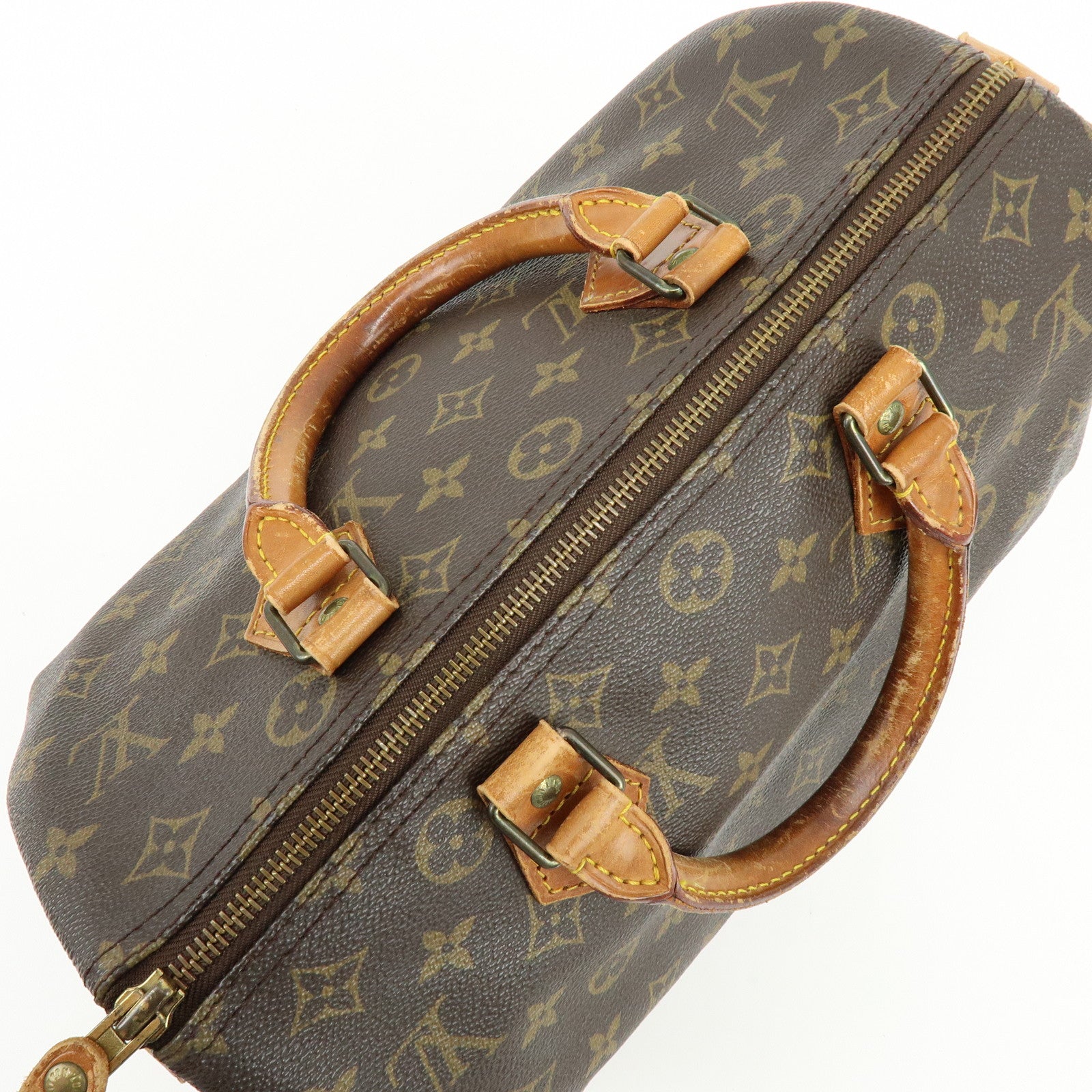Louis Vuitton Monogram Speedy 30 Boston Bag Hand Bag Brown M41526