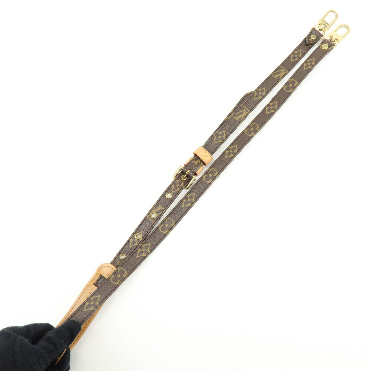 Louis Vuitton Monogram Adjustable Shoulder Strap Brown 120cm J52315
