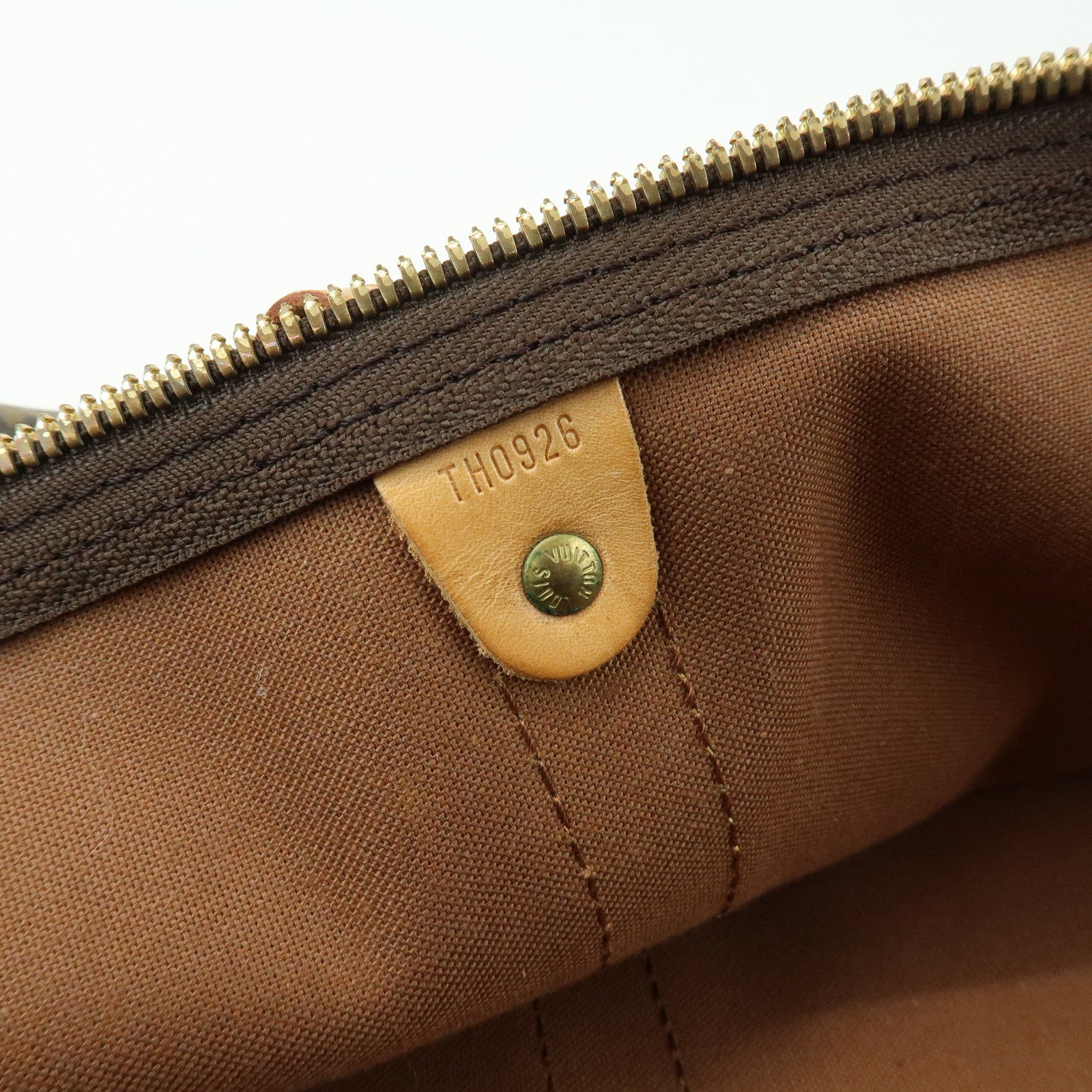 Louis Vuitton Monogram Keep All Bandouliere 60 Bag Brown M41412