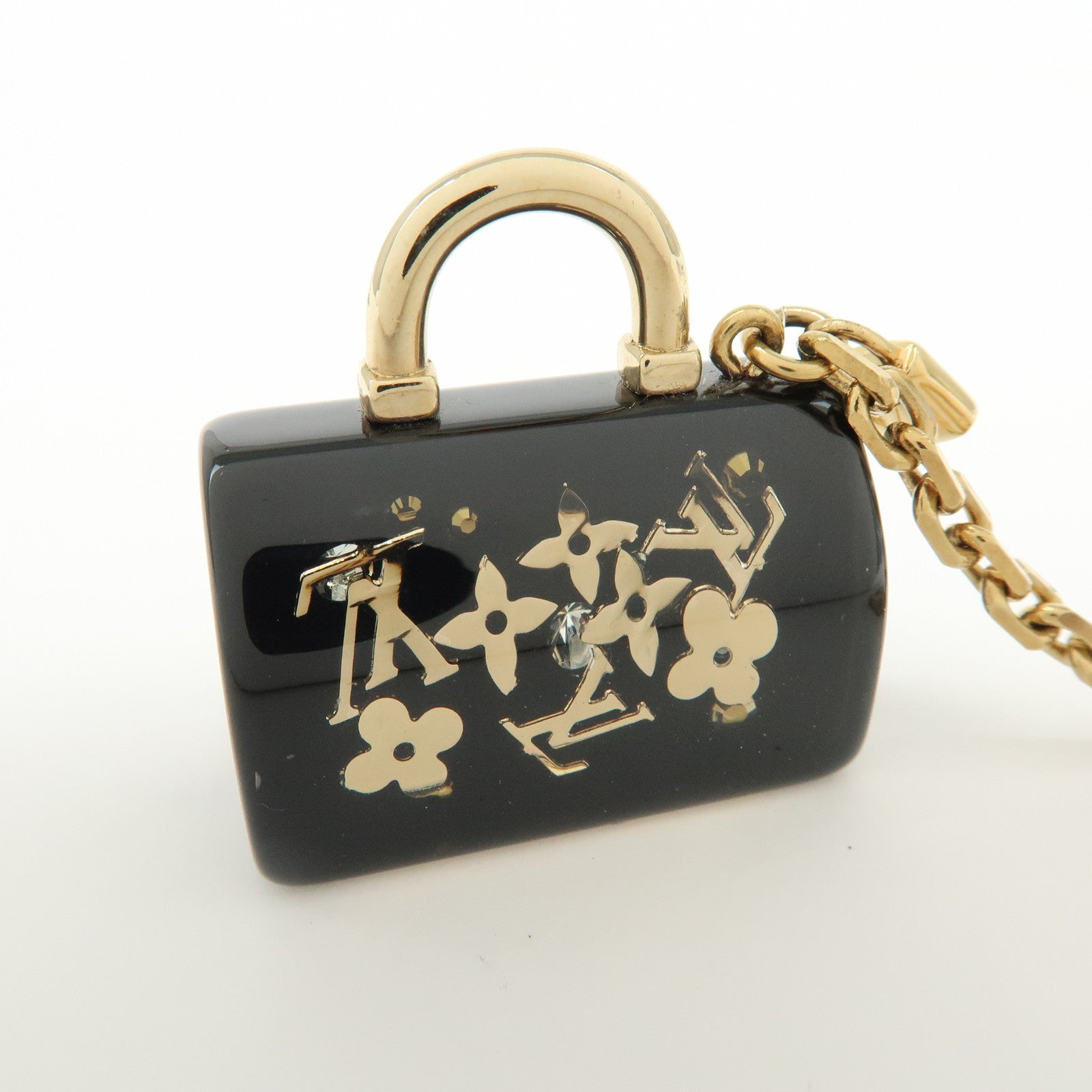 Louis Vuitton Resin Porte-Cles Speedy Inclusion Bag Charm Key Chain
