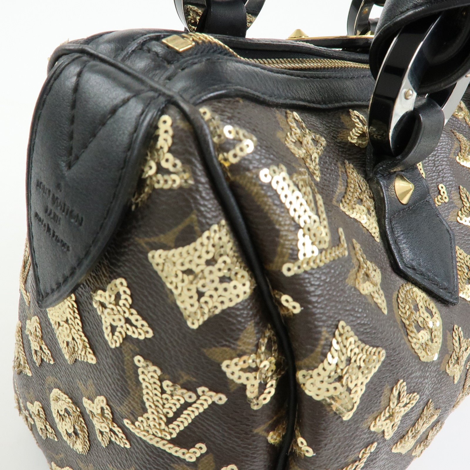 Louis Vuitton Monogram Eclipse Speedy 30 Hand Bag Noir M40244