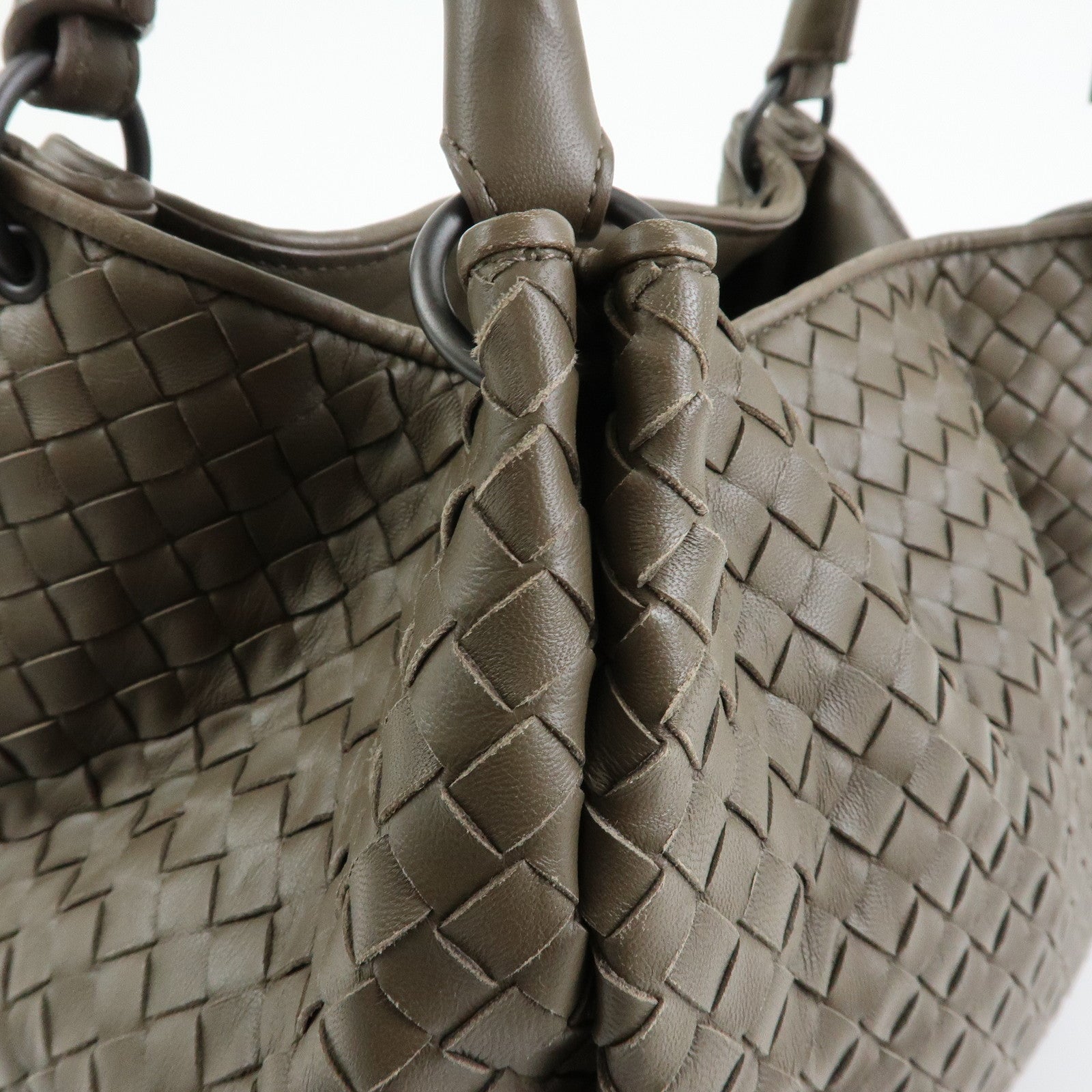 BOTTEGA VENETA Intrecciato Parachute Nappa Leather Shoulder Bag 428047