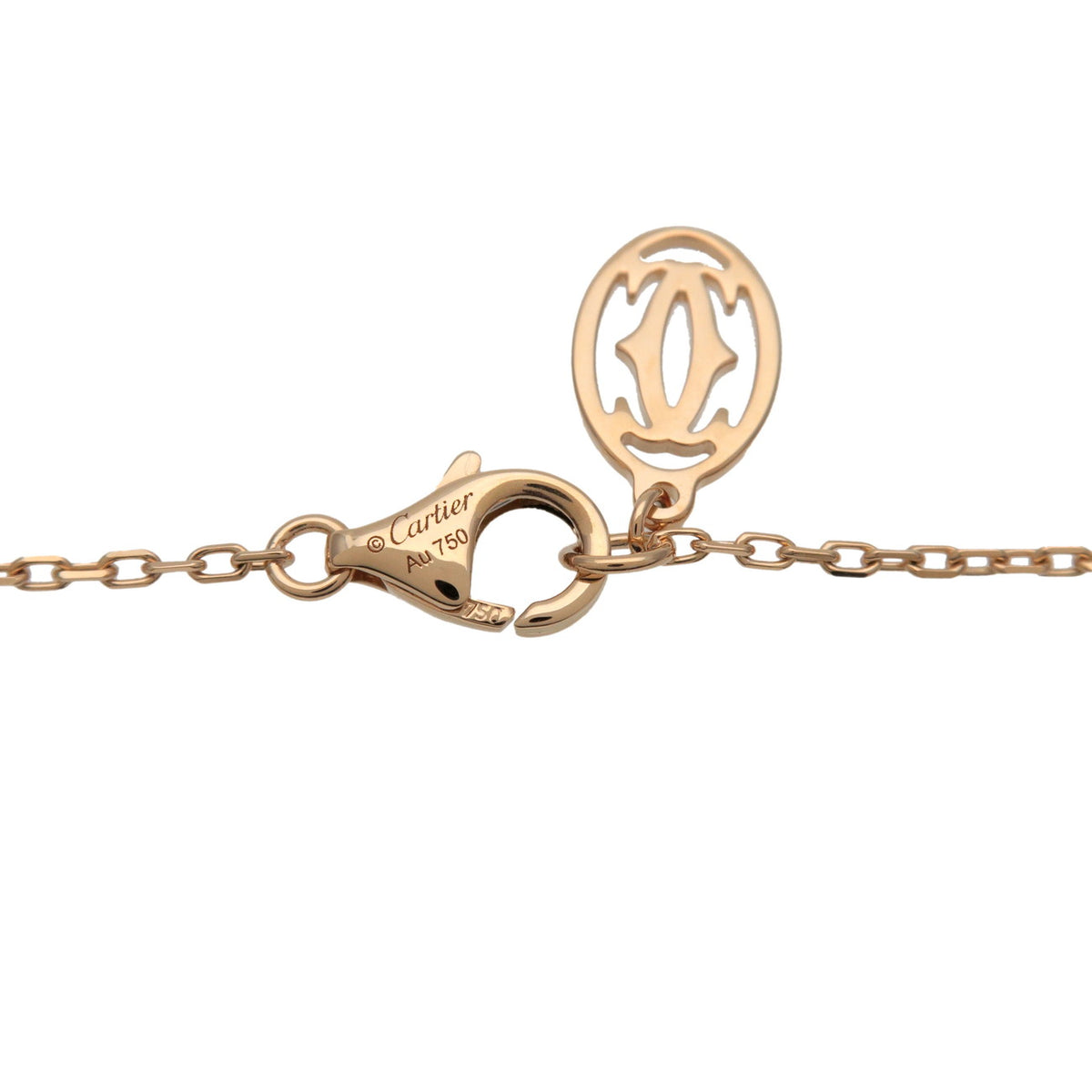 Cartier D'amour 1P Diamond Necklace SM K18 750 Yellow Gold