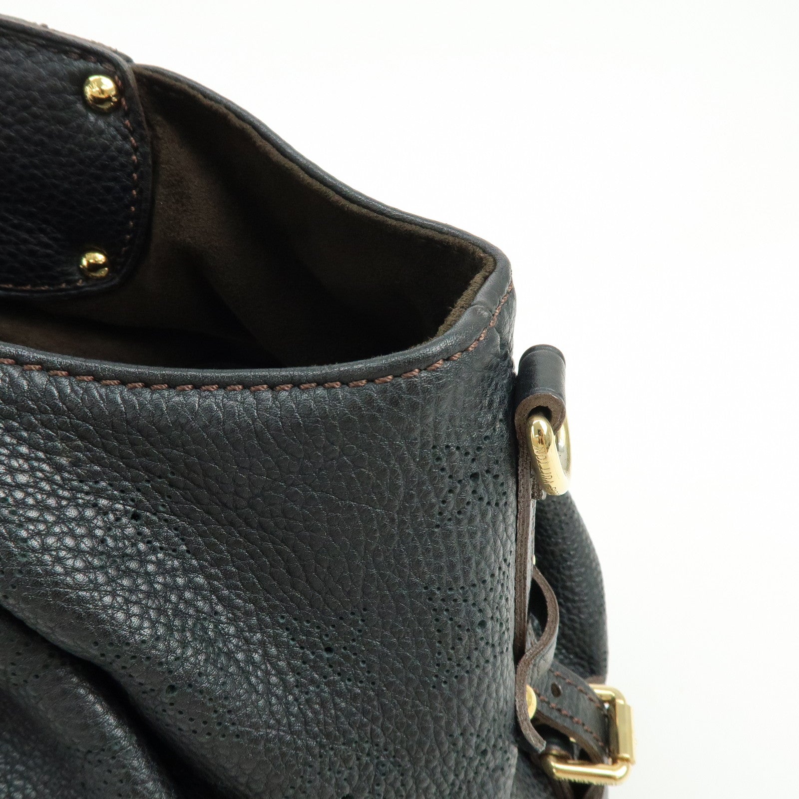 Louis Vuitton Monogram Mahina L Shoulder Bag Hand Bag Noir M95765