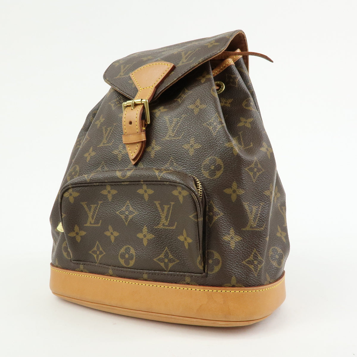Louis Vuitton Monogram Montsouris MM Backpack Rucksack Brown M51136