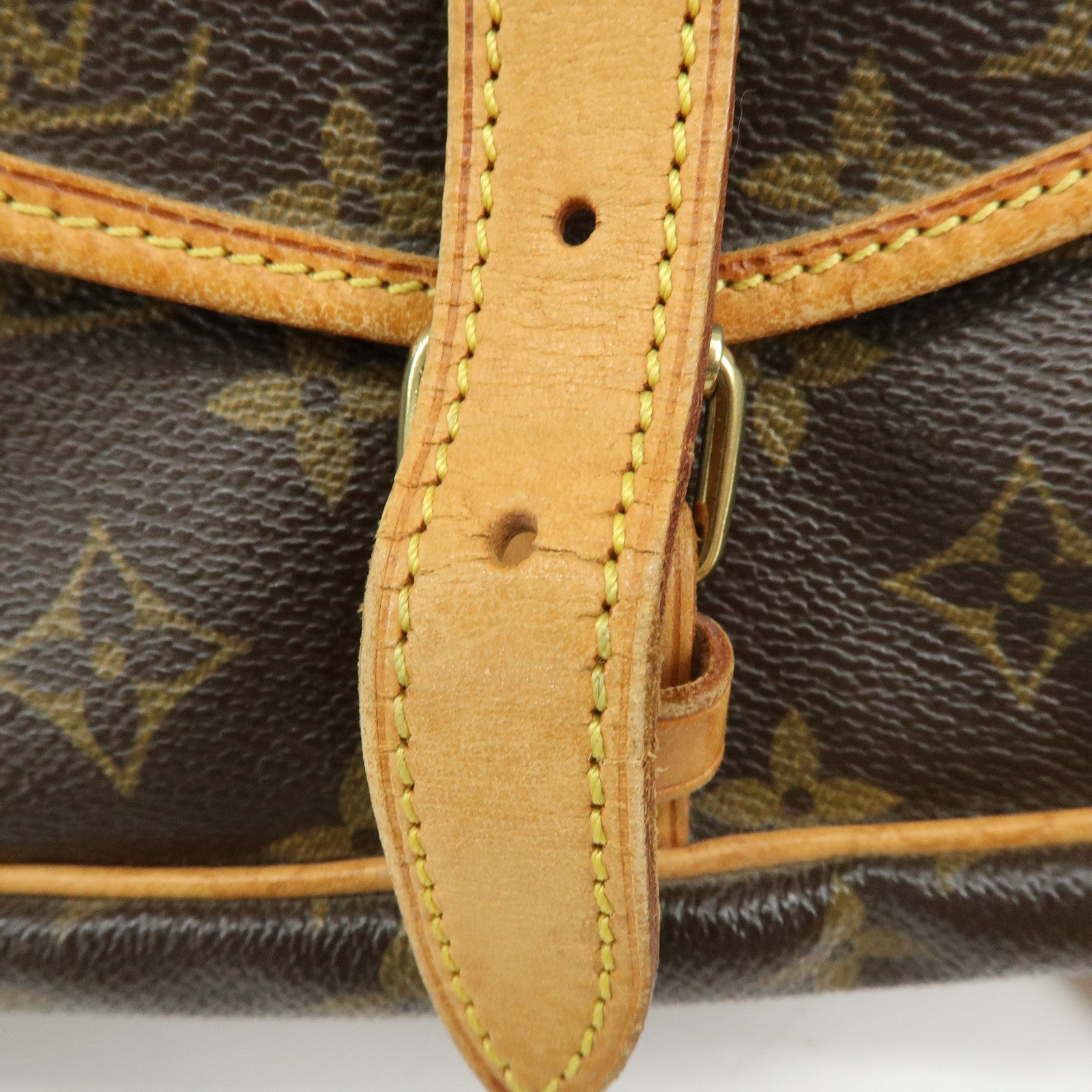 Louis Vuitton Monogram Saumur 30 Canvas Shoulder Bag Brown M42256