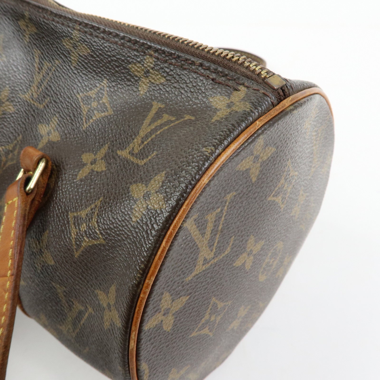 Louis Vuitton Monogram Papillon 30 Hand Bag Brown M51385