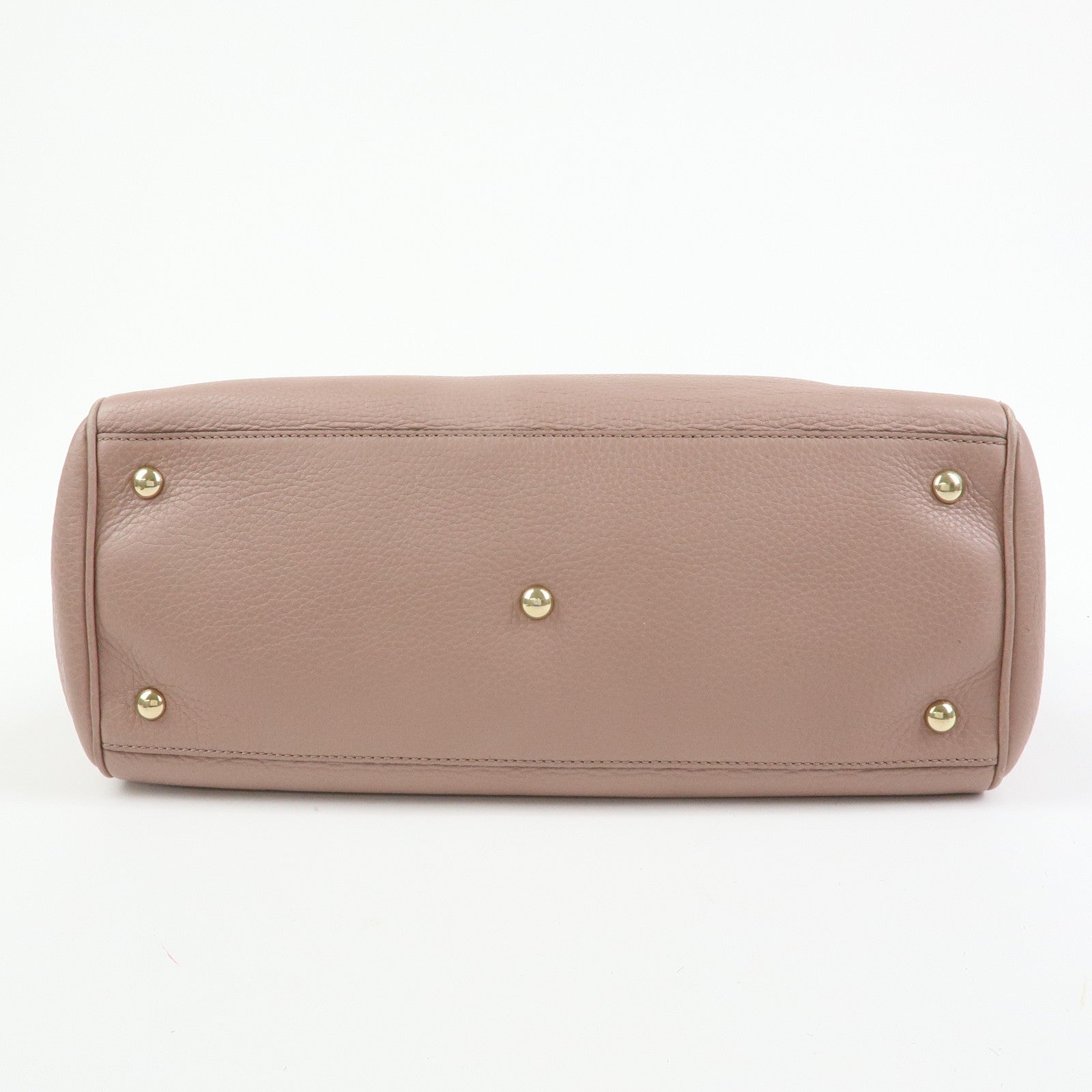 GUCCI Bamboo Shopper Medium 2Way Bag Shoulder Bag Pink Beige 323660