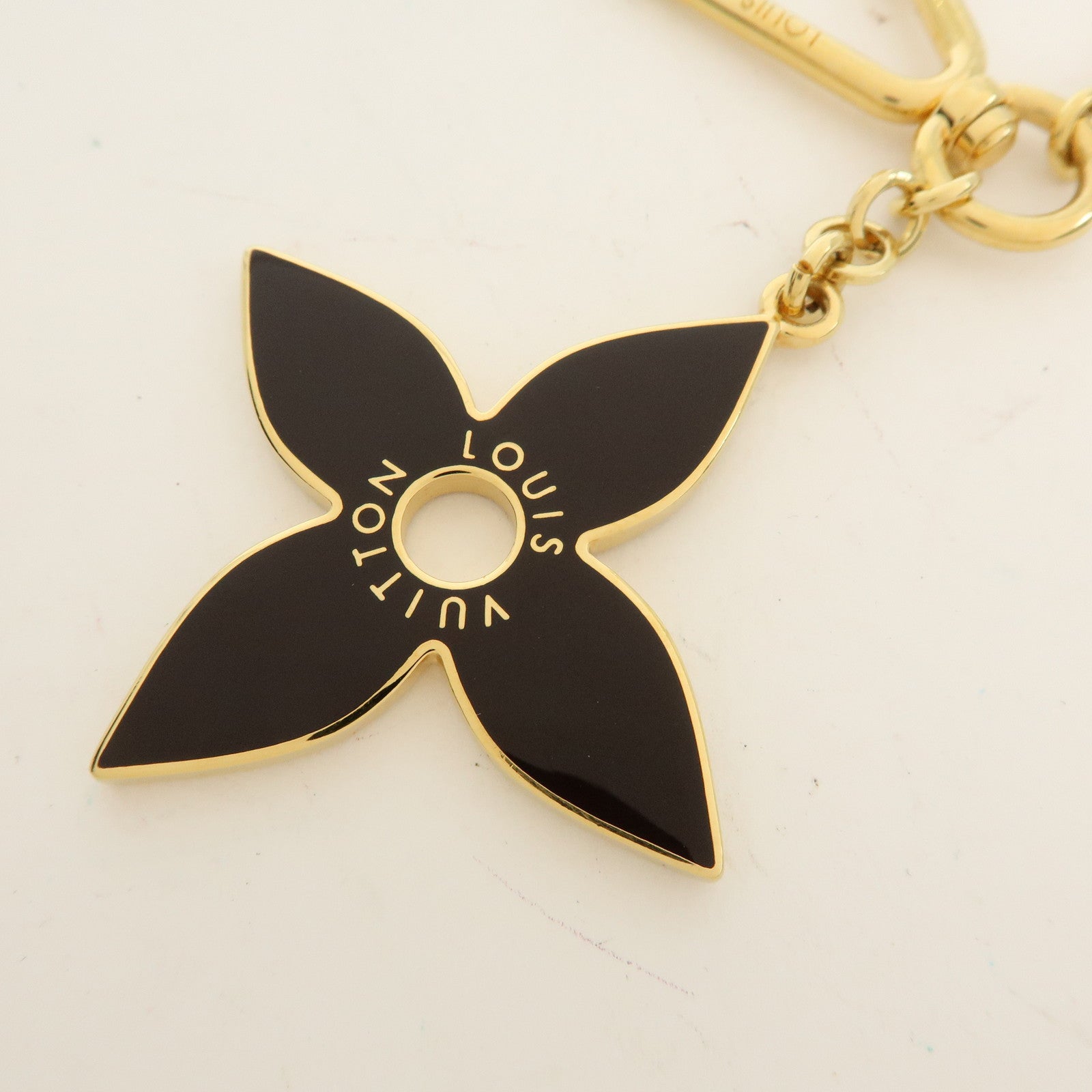 Louis Vuitton Porte Cles Puzzle Bag Charm Dark Brown Gold M65218