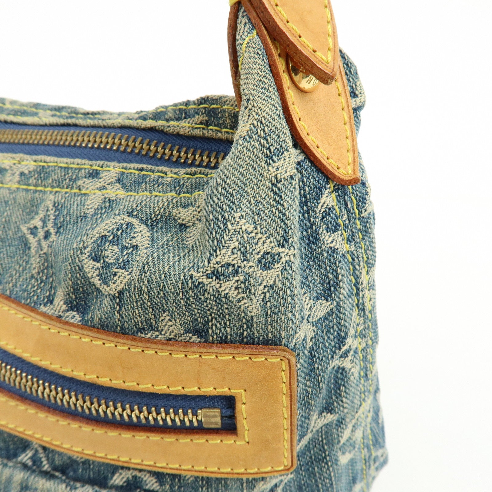 Louis Vuitton Monogram Denim Baggy PM 2Way Bag Shoulder Bag M95049