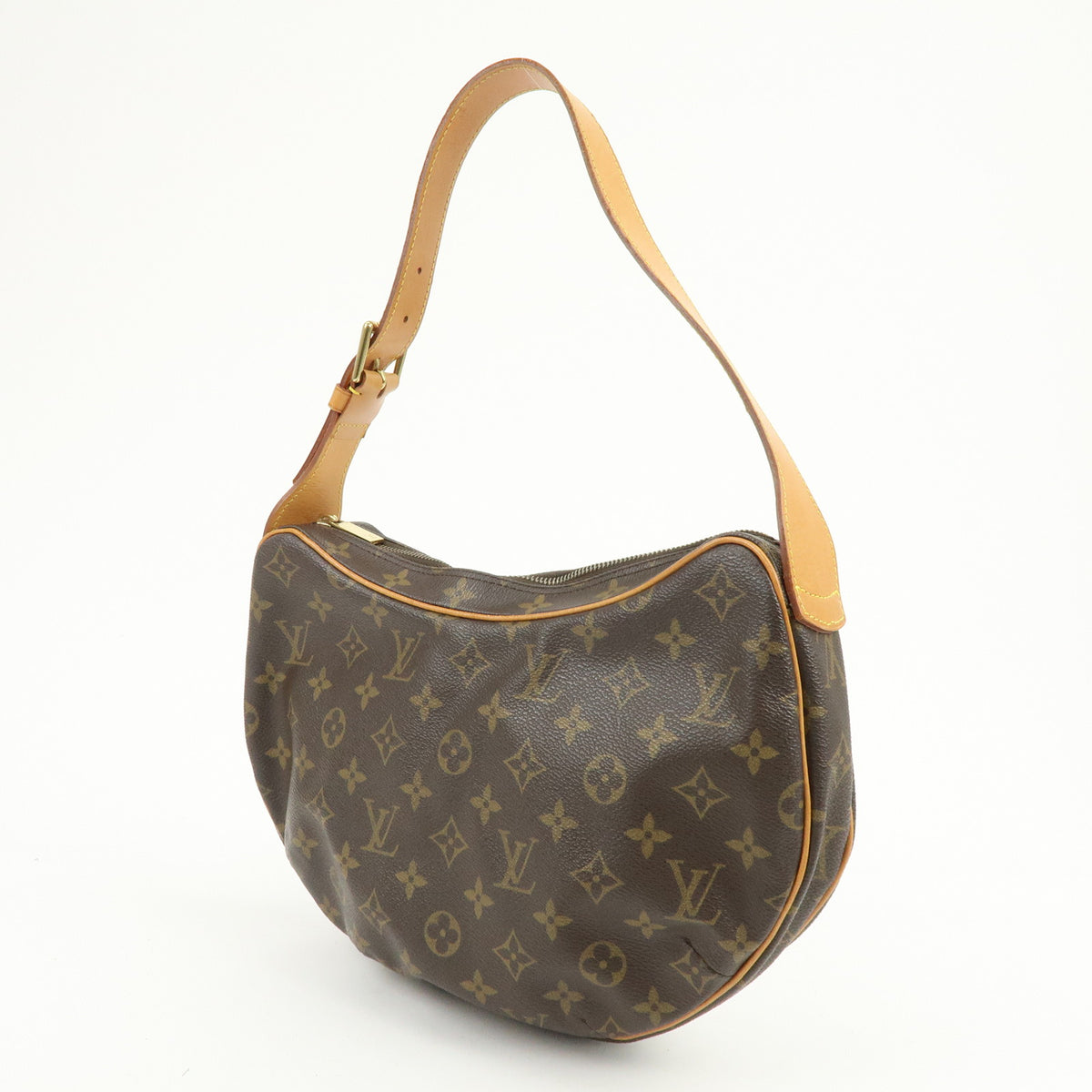 Louis Vuitton Monogram Croissant MM Shoulder Bag Brown M51512