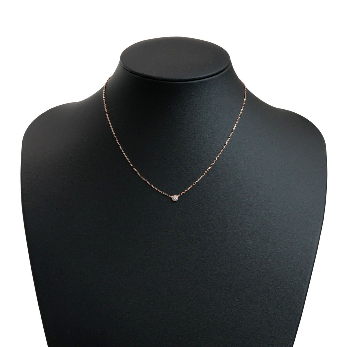 Cartier D'amour 1P Diamond Necklace SM K18 750PG Rose Gold